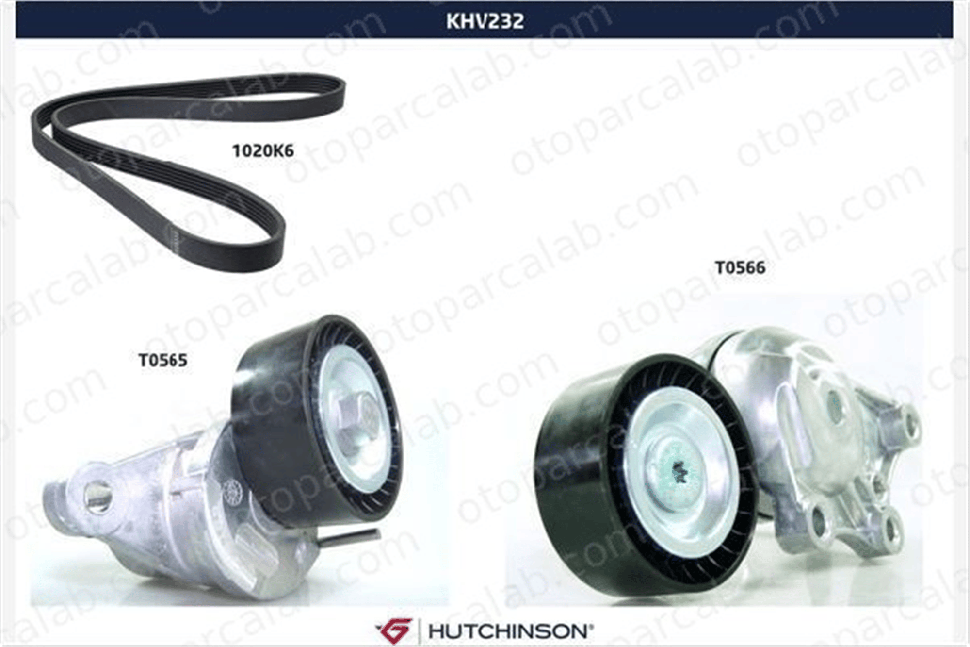 HUTCHINSON 232 Vantilatör Kayış Seti CITROËN BERLINGO Kasa/büyük limuzin C3 II 1678169480 1611277480