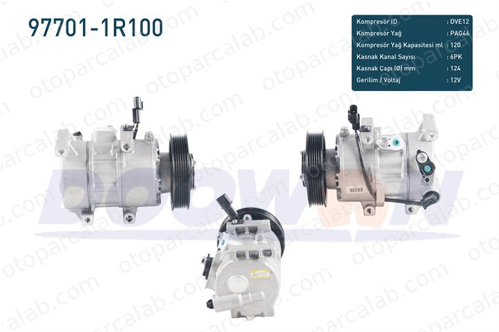 HYUNDAI ORJINAL 977011R100 Klima Kompresörü HYUNDAI ACCENT IV Sedan KIA RIO III Sedan 977011R100 977011W600