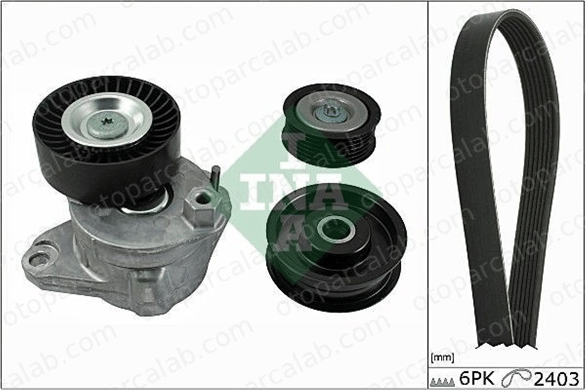 INA 529 0034 10 Vantilatör Kayış Seti MERCEDES-BENZ C-SERISI E-SERISI A2722000270 A2722021019