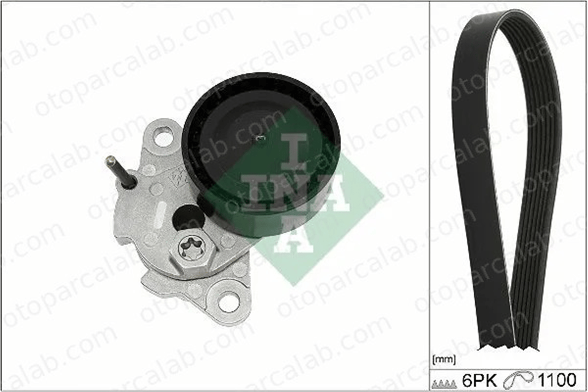 INA 529 0085 10 Vantilatör Kayış Seti AUDI A4 B8 A4 B8 Avant 6L903133D 30145933