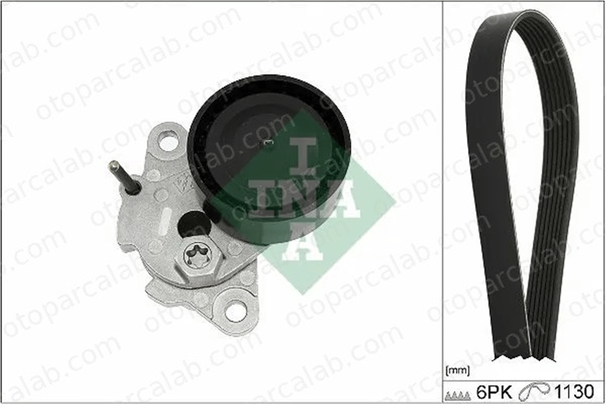 INA 529 0086 10 Vantilatör Kayış Seti SKODA OCTAVIA III Combi AUDI A3 Cabrio 6L903133D 06L903133D
