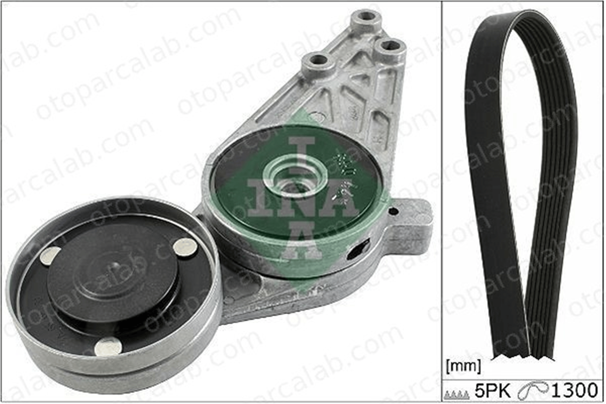 INA 529 0096 10 Vantilatör Kayış Seti VW PASSAT B5 PASSAT B5 Variant 58903133D 058903133D