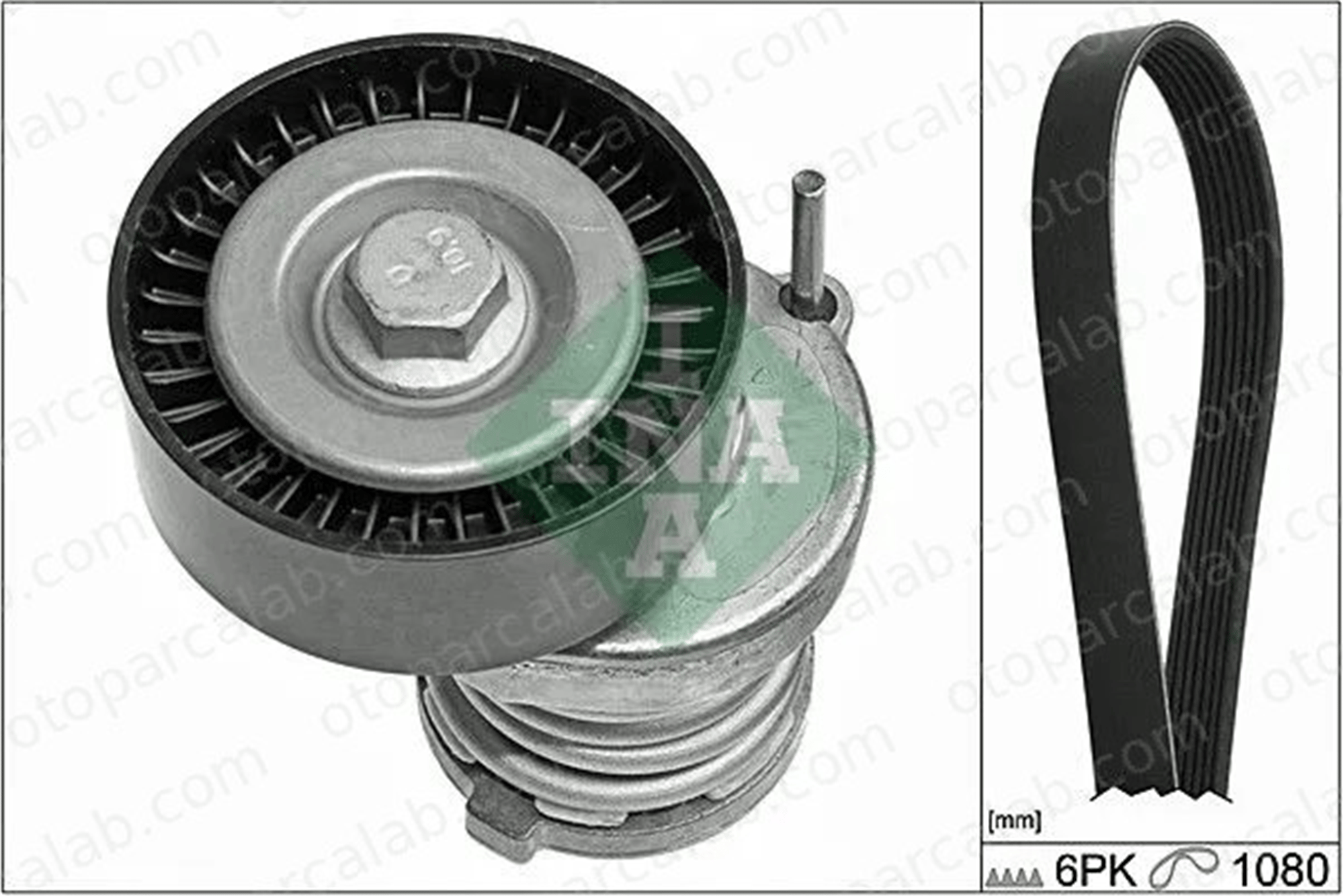 INA 529 0103 10 Vantilatör Kayış Seti VW POLO SEAT CORDOBA 30145299F 030145299F