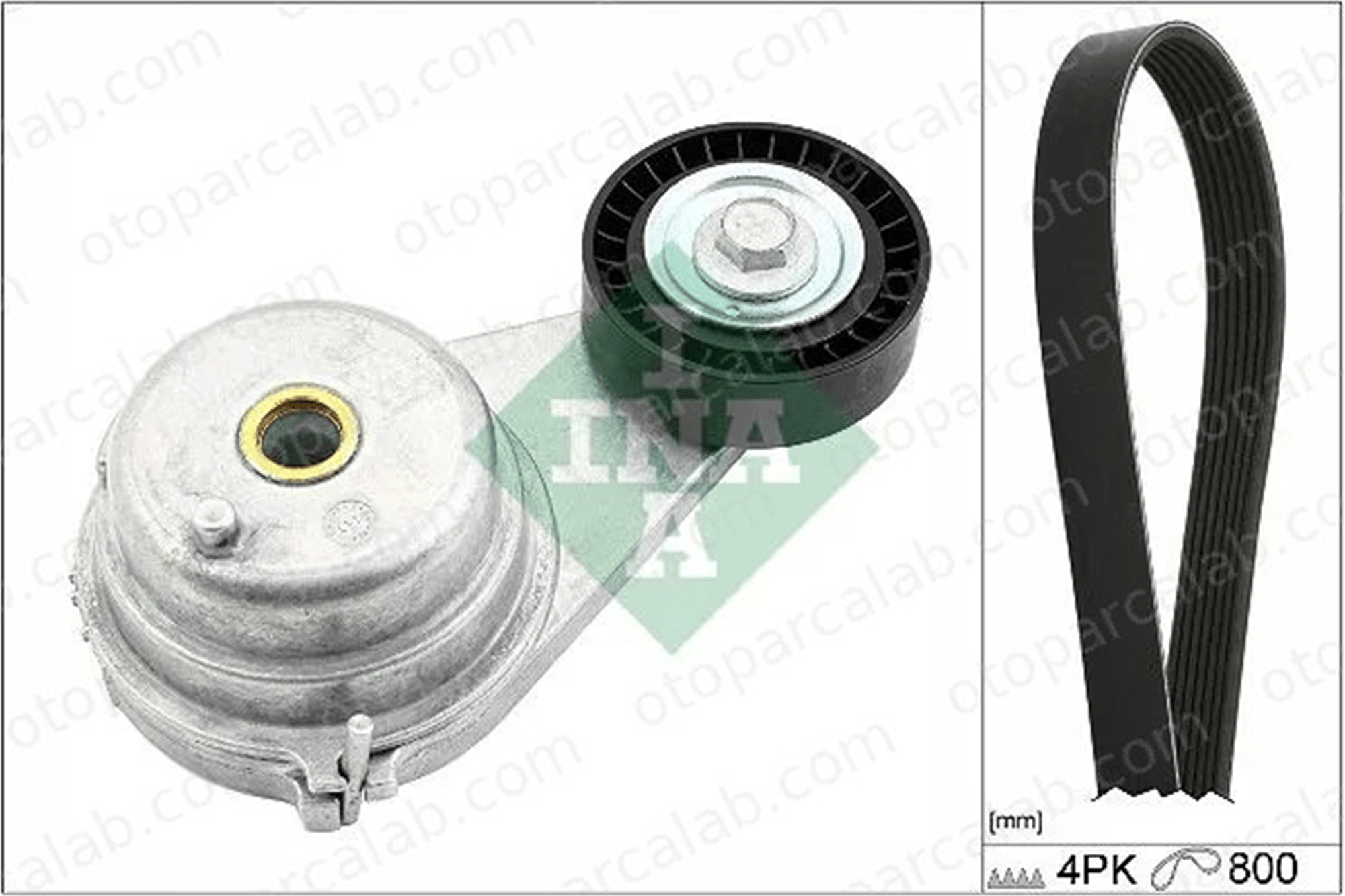 INA 529 0147 10 Vantilatör Kayış Seti SMART FORTWO Cabrio FORTWO Coupe A0019934496 A1322000070