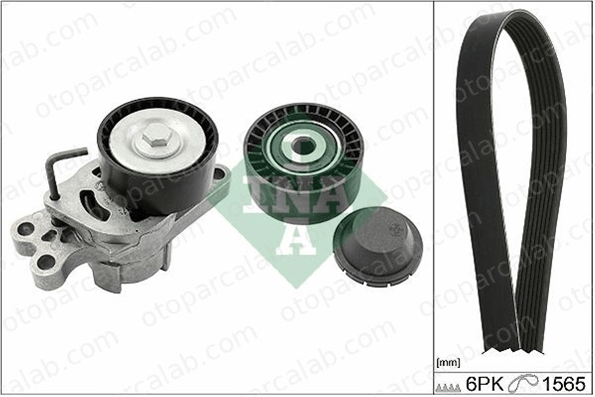 INA 529 0149 10 Vantilatör Kayış Seti PEUGEOT 206 Hatchback CITROËN BERLINGO / BERLINGO FIRST MPV 1611282080 1611422980