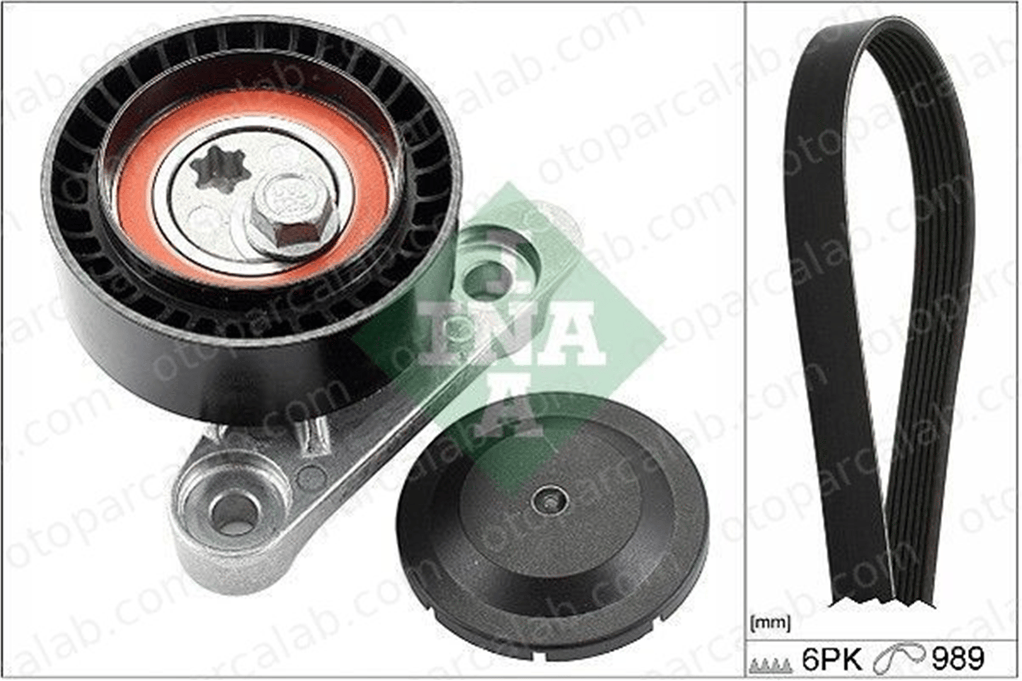 INA 529 0160 10 Vantilatör Kayış Seti VW POLO V SKODA FABIA III Station wagon 4C260849E 04C260849E