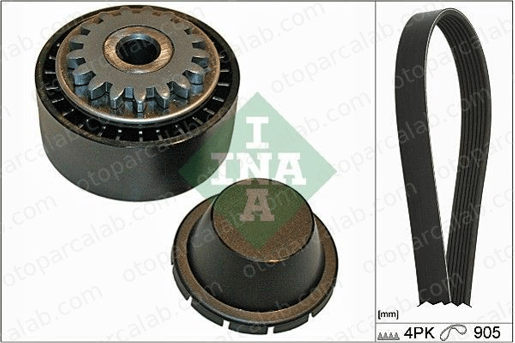 INA 529 0174 10 Vantilatör Kayış Seti RENAULT CLIO II KANGOO Express 1172000QAT 117200C810