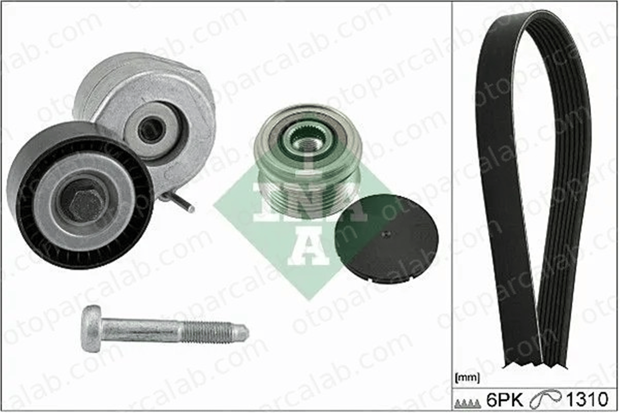 INA 529 0179 10 Vantilatör Kayış Seti FIAT PANDA LANCIA YPSILON 46819146 51821652