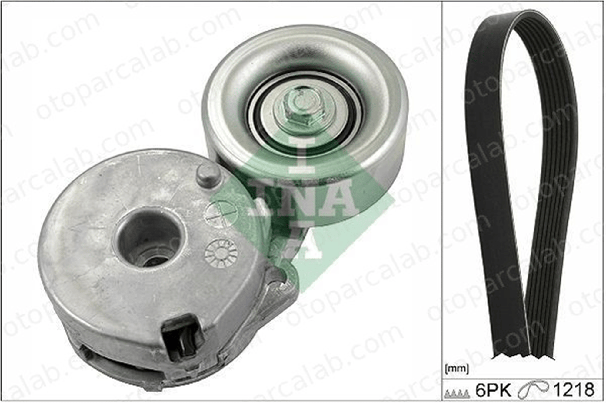 INA 529 0225 10 Vantilatör Kayış Seti RENAULT LAGUNA III LAGUNA III Grandtour 7701065089 117204171R