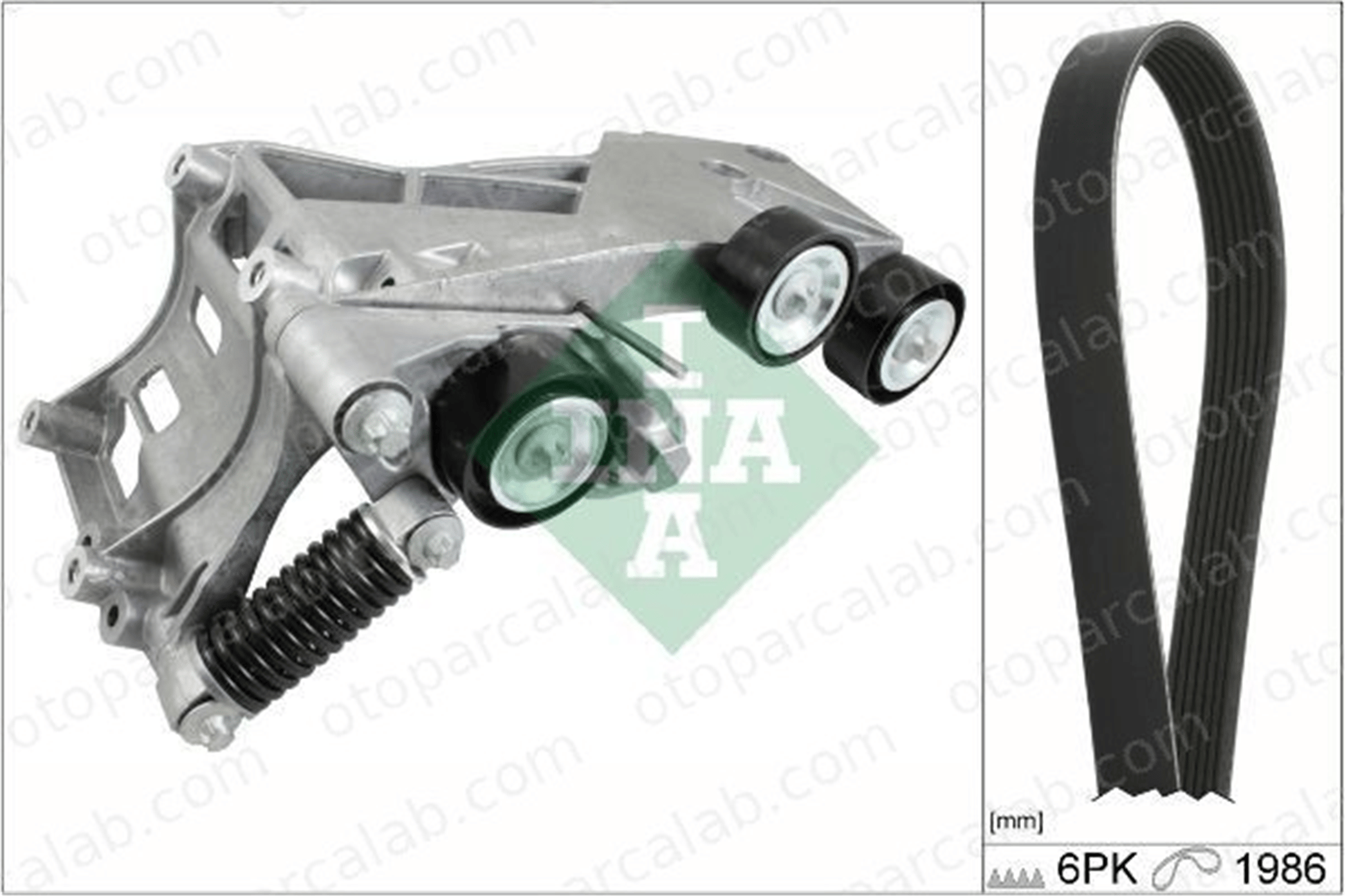 INA 529 0233 10 Vantilatör Kayış Seti MERCEDES-BENZ A-SERISI B-SERISI Sports Tourer A2662000770 A0029936096
