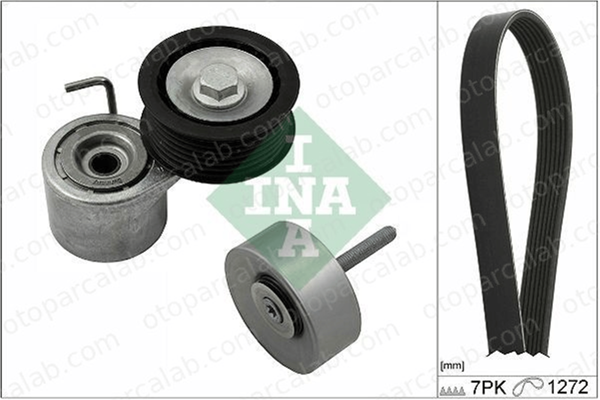 INA 529 0245 10 Vantilatör Kayış Seti AUDI Q7 A6 C7 6E903133H 06E903133H