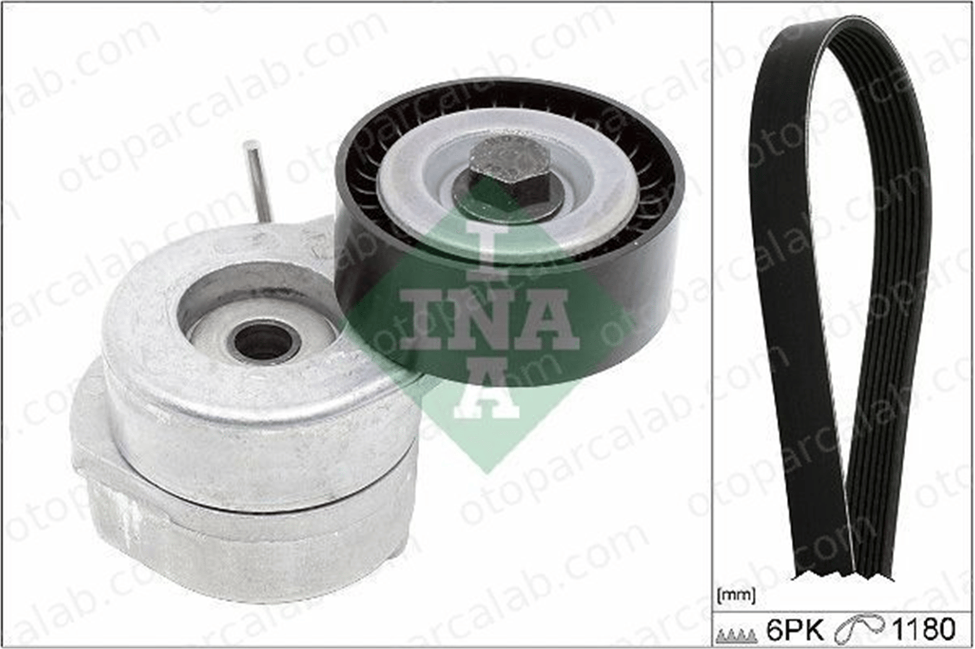 INA 529 0286 10 Vantilatör Kayış Seti FIAT PANDA LANCIA YPSILON 71745115 46819146
