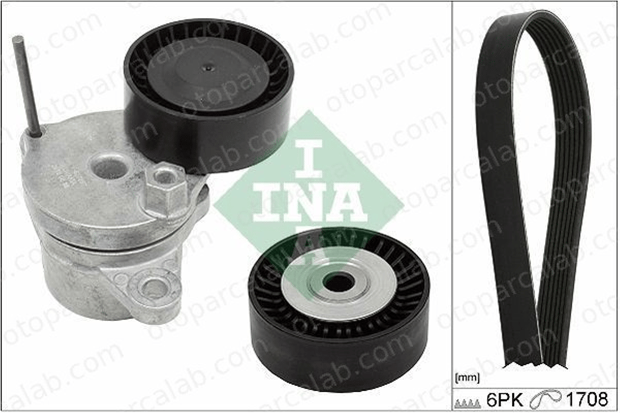 INA 529 0310 10 Vantilatör Kayış Seti CITROËN JUMPER Panelvan/Van JUMPER Platform şasi 1638028780 1616897380