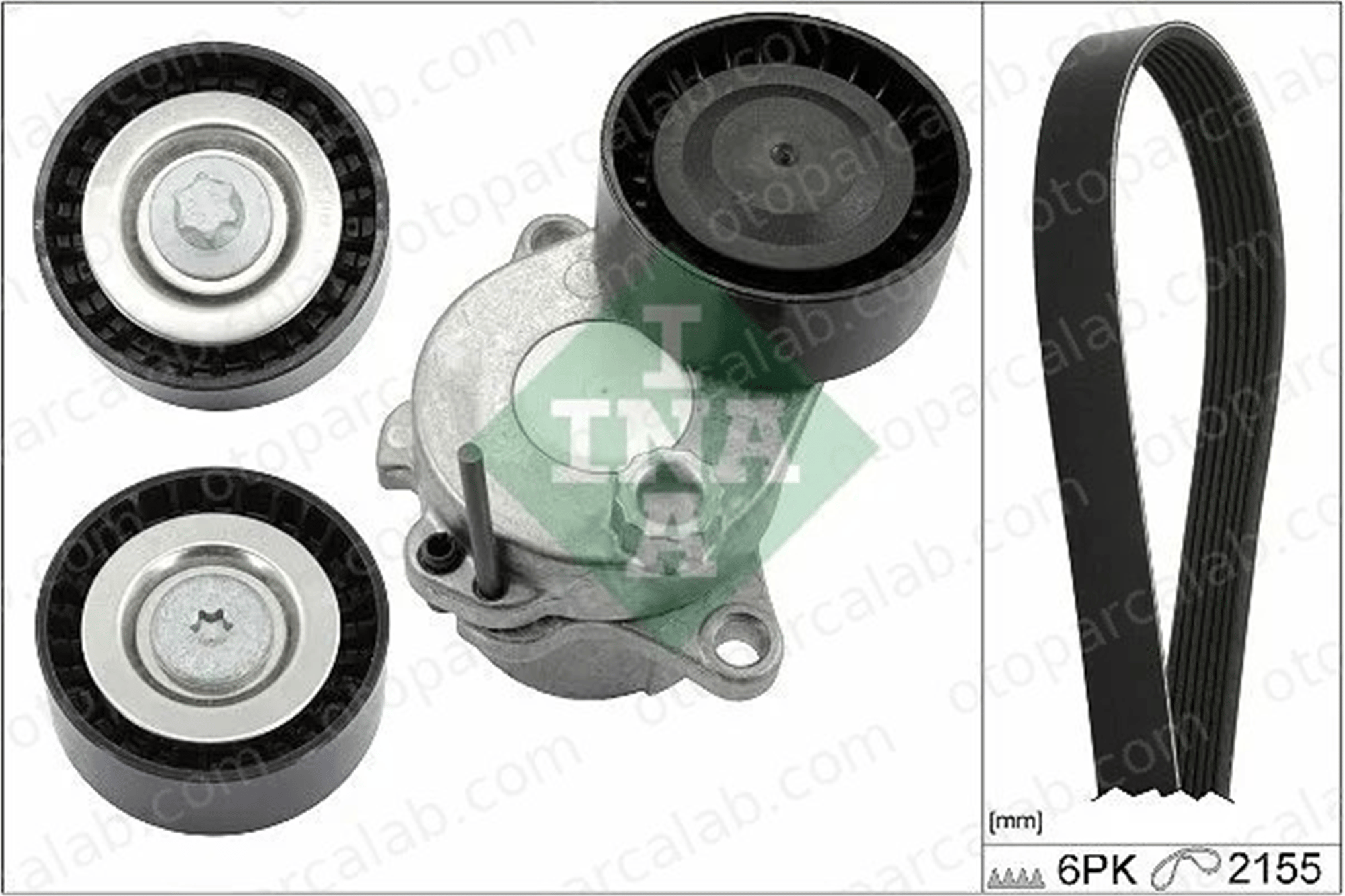 INA 529 0321 10 Vantilatör Kayış Seti MERCEDES-BENZ C-SERISI C-SERISI T-Model A0019933496 68027647AA