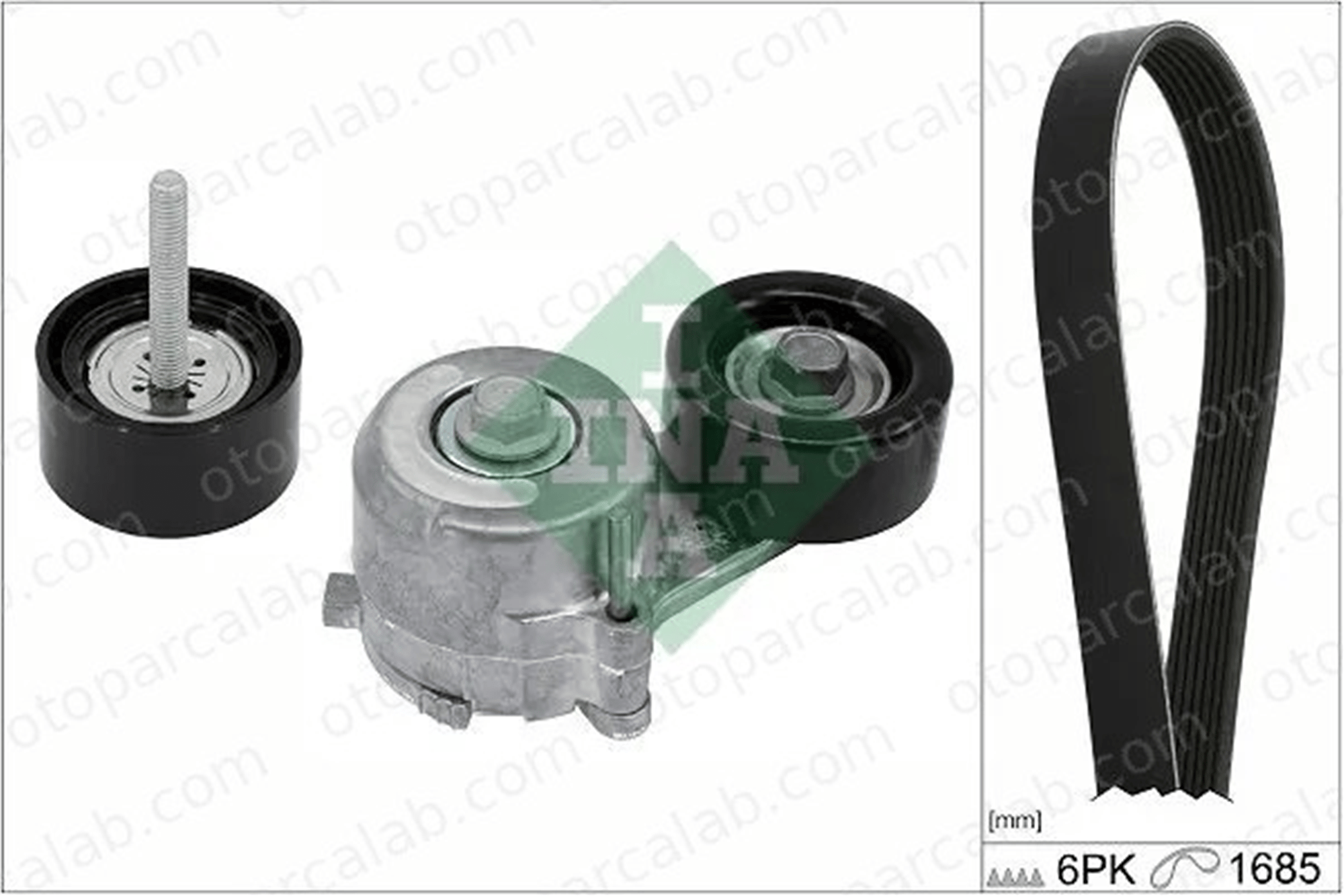 INA 529 0421 10 Vantilatör Kayış Seti OPEL CASCADA ZAFIRA TOURER C 6362881340049 1340049