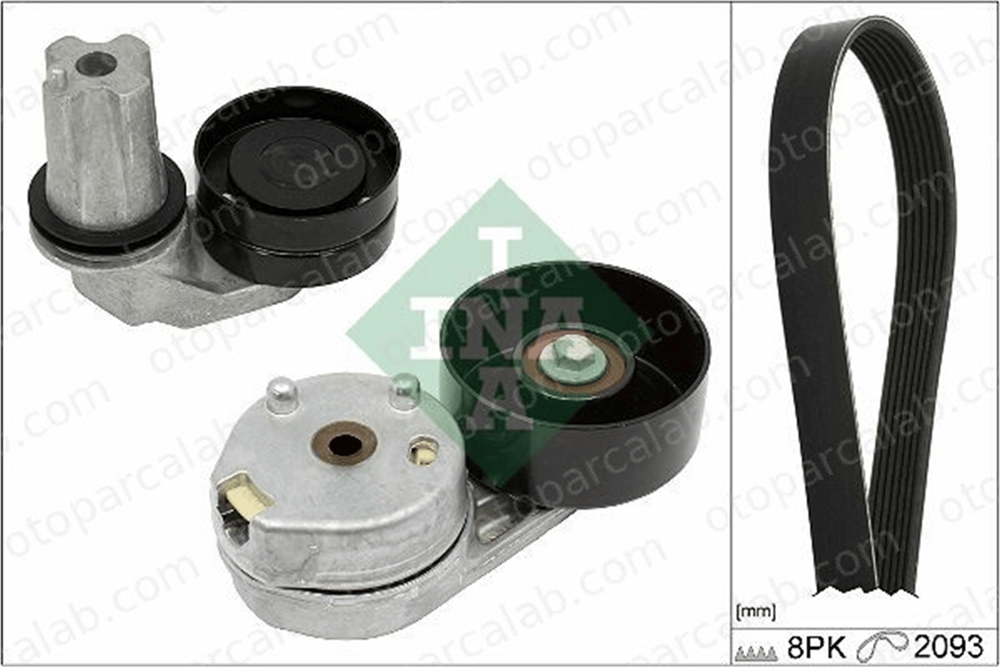 INA 529 0445 10 Vantilatör Kayış Seti LAND ROVER RANGE ROVER SPORT I DISCOVERY III 1342047 PQG500250