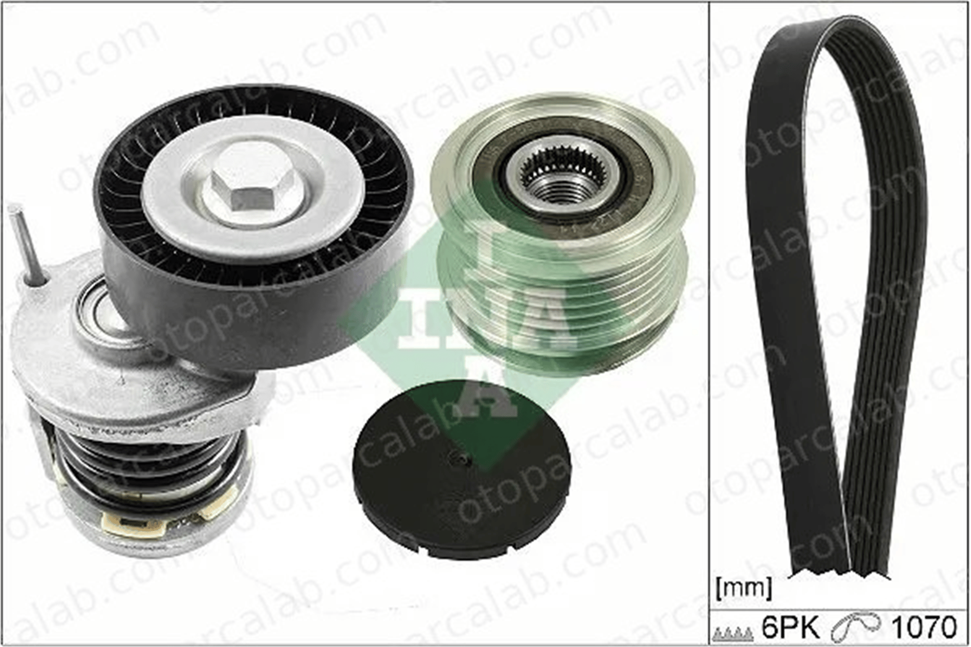 INA 529 0475 20 Vantilatör Kayış Seti VW CADDY III Kasa/büyük limuzin PASSAT B6 38903024D 038903024D