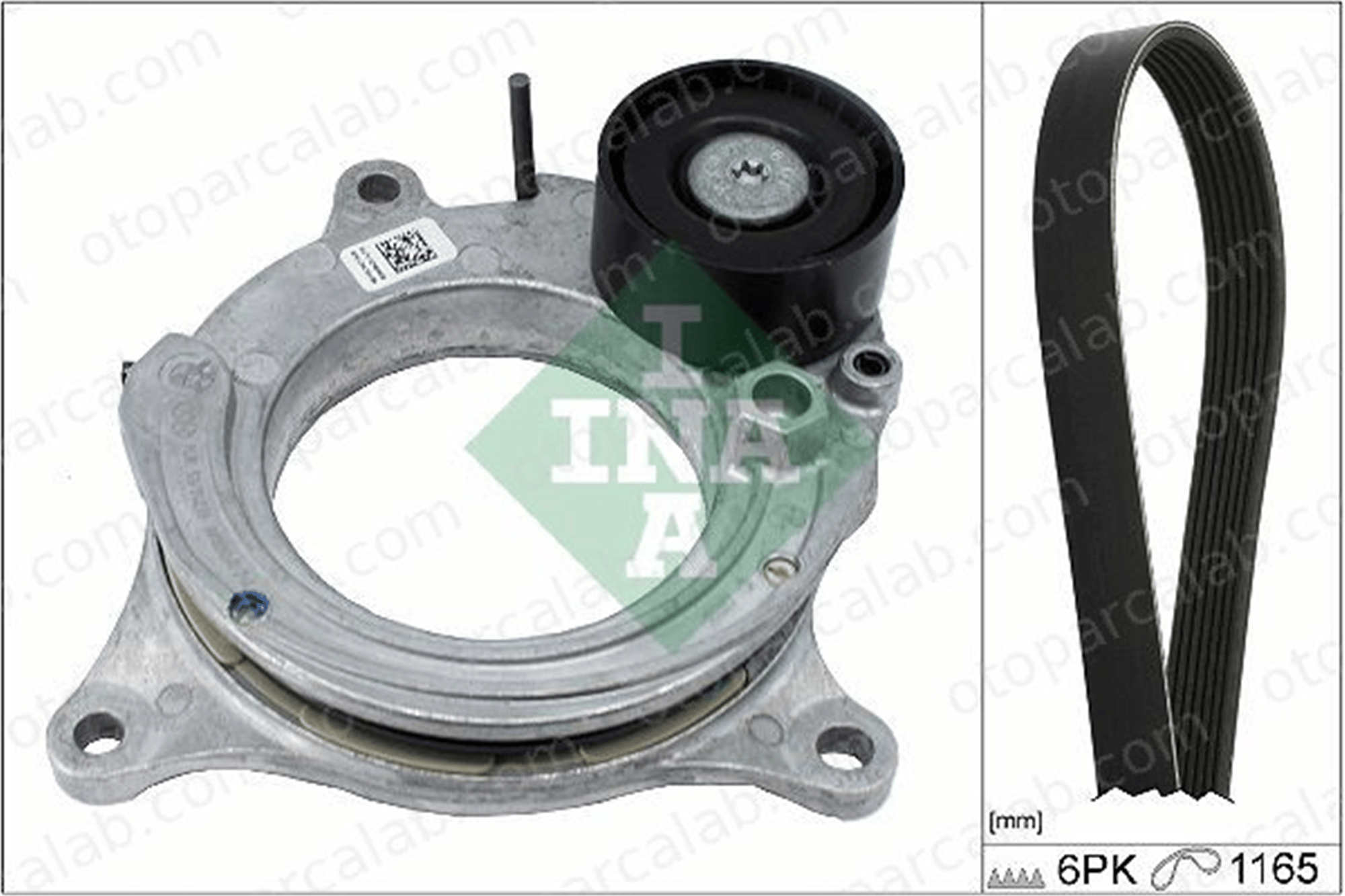 INA 529 0488 10 Vantilatör Kayış Seti BMW 1 2 Cabrio 11288646472 11288580360