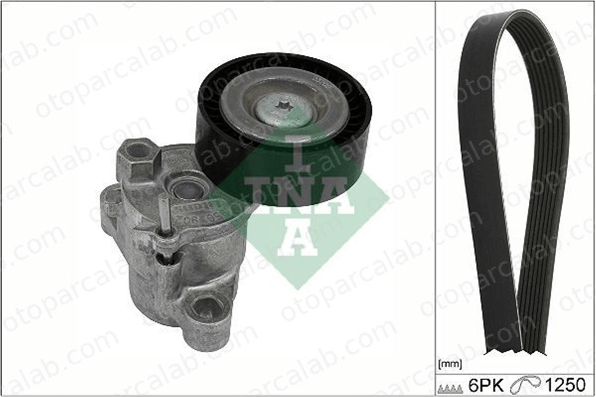 INA 529 0524 10 Vantilatör Kayış Seti FORD FIESTA VII FIESTA VII Van 6A228 ABJX6G