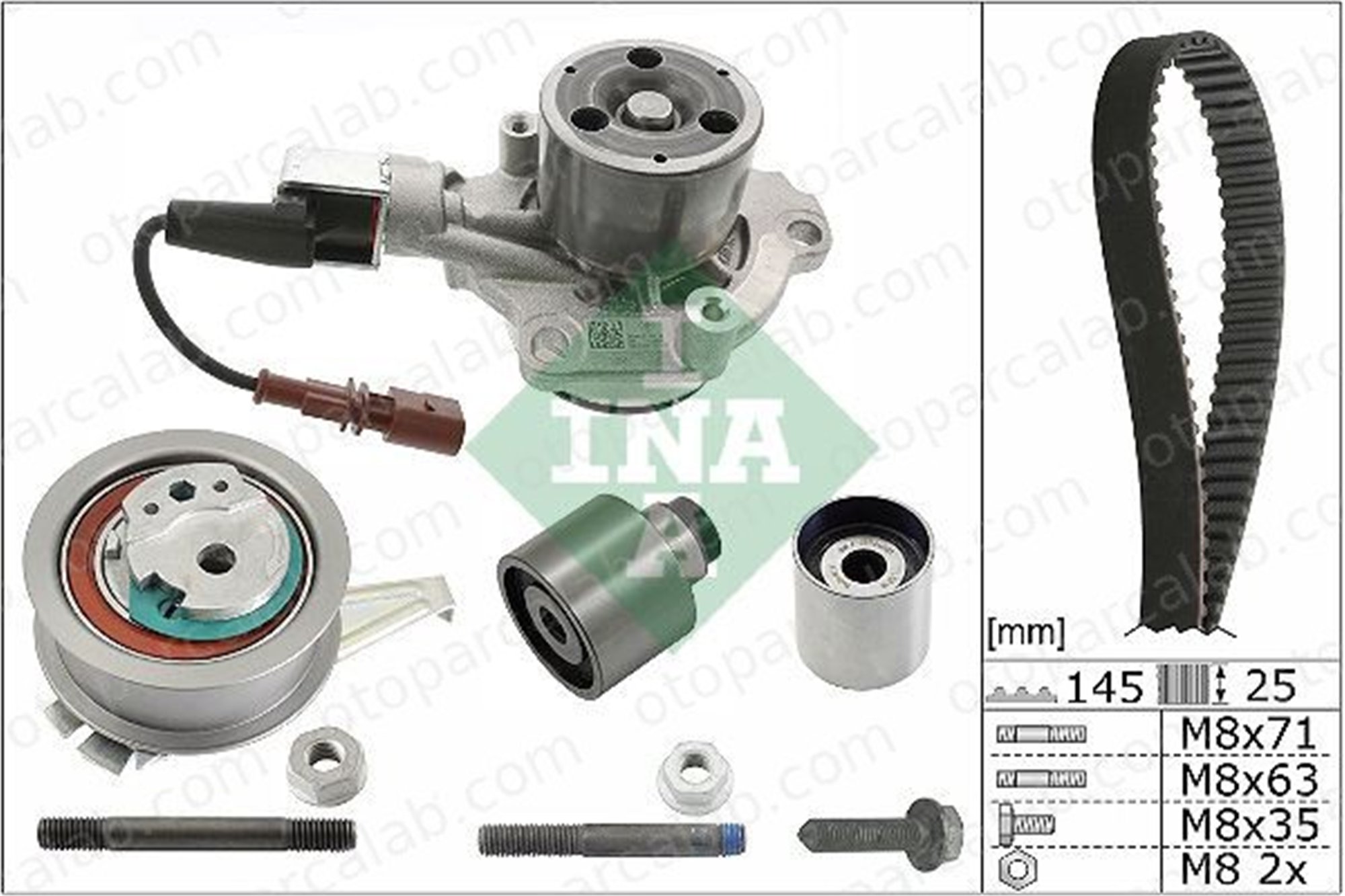 INA 530 0699 30 Triger Kayış Seti AUDI A3 Limousine SEAT IBIZA V 4L109243D 04L109243D