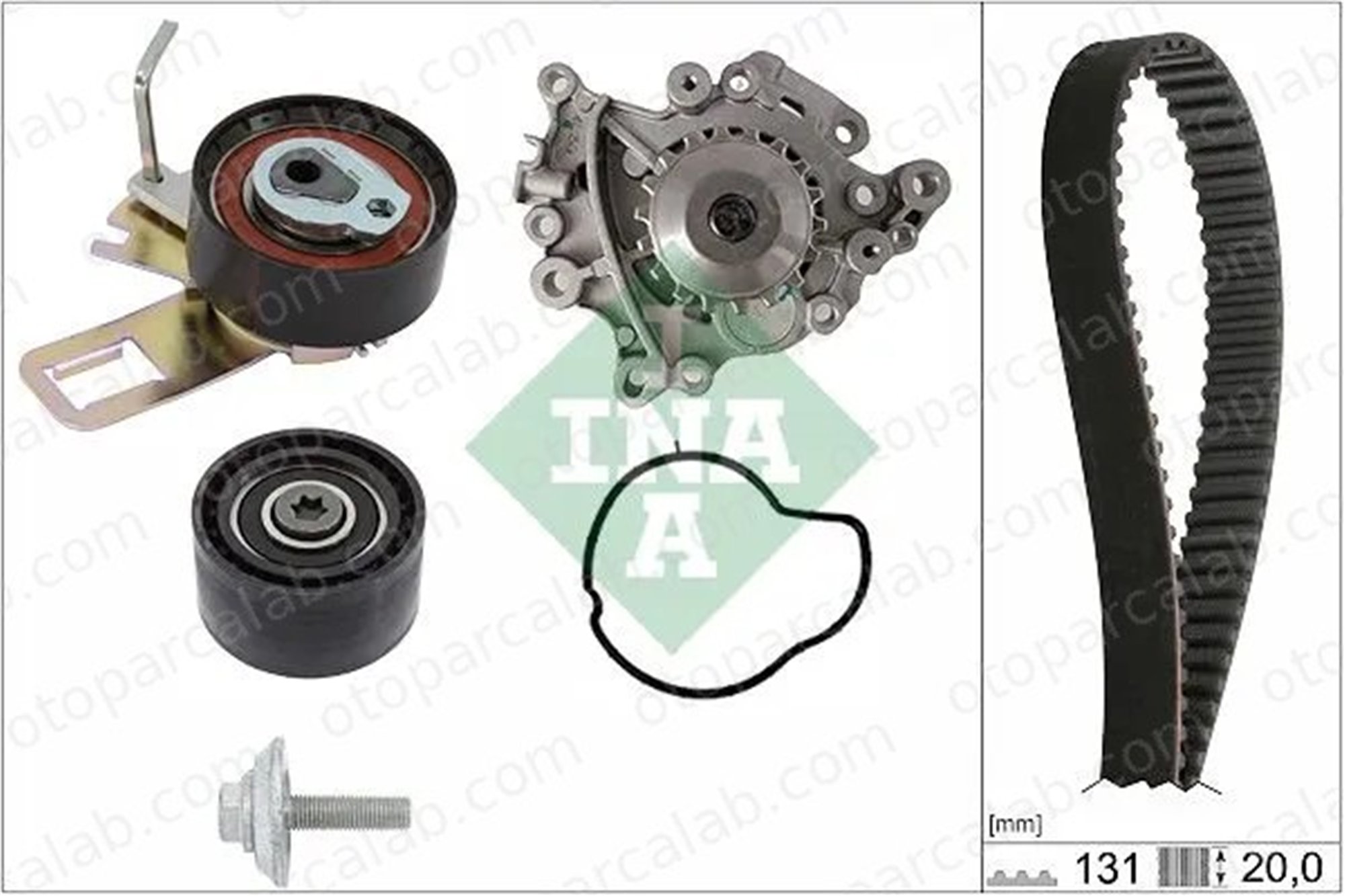 INA 530 0760 30 Triger Kayış Seti CITROËN BERLINGO Kasa/büyük limuzin C3 AIRCROSS II 1628926180 1638159680