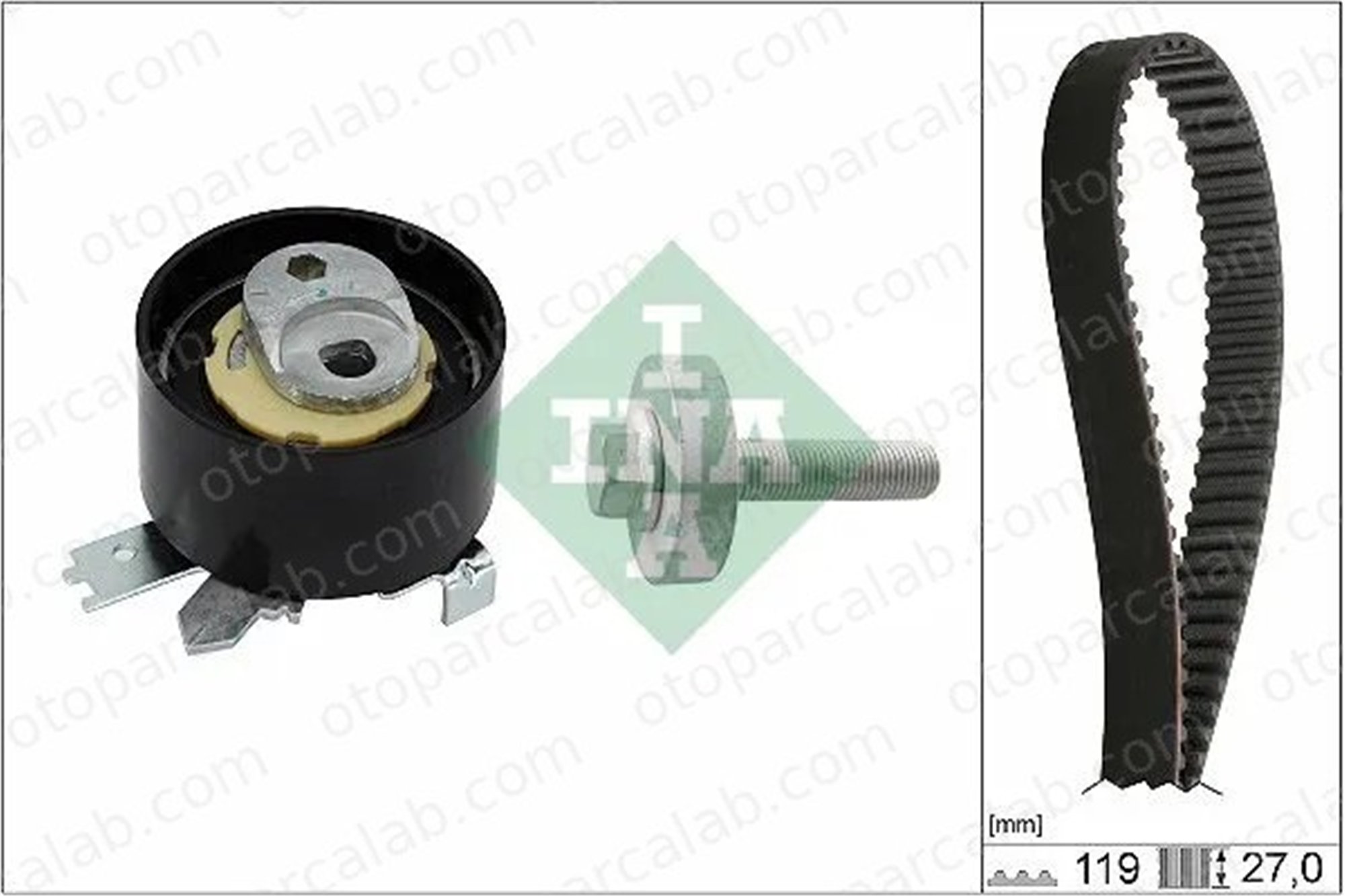 INA 530 0843 10 Triger Kayış Seti MERCEDES-BENZ CITAN Kasa/büyük limuzin DACIA DUSTER 130C19462R 130C17561R