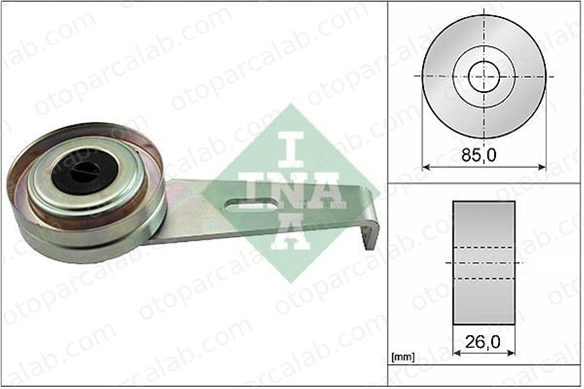INA 531 0097 10 Vantilatör Kayış Gergi Rulmanı CITROËN ZX XANTIA 575115 575138