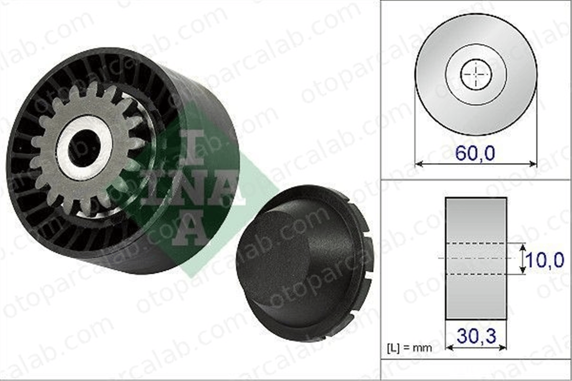 INA 531 0811 10 Vantilatör Kayış Gergi Rulmanı RENAULT CLIO III MODUS / GRAND MODUS 82007691557701478934 8200324532