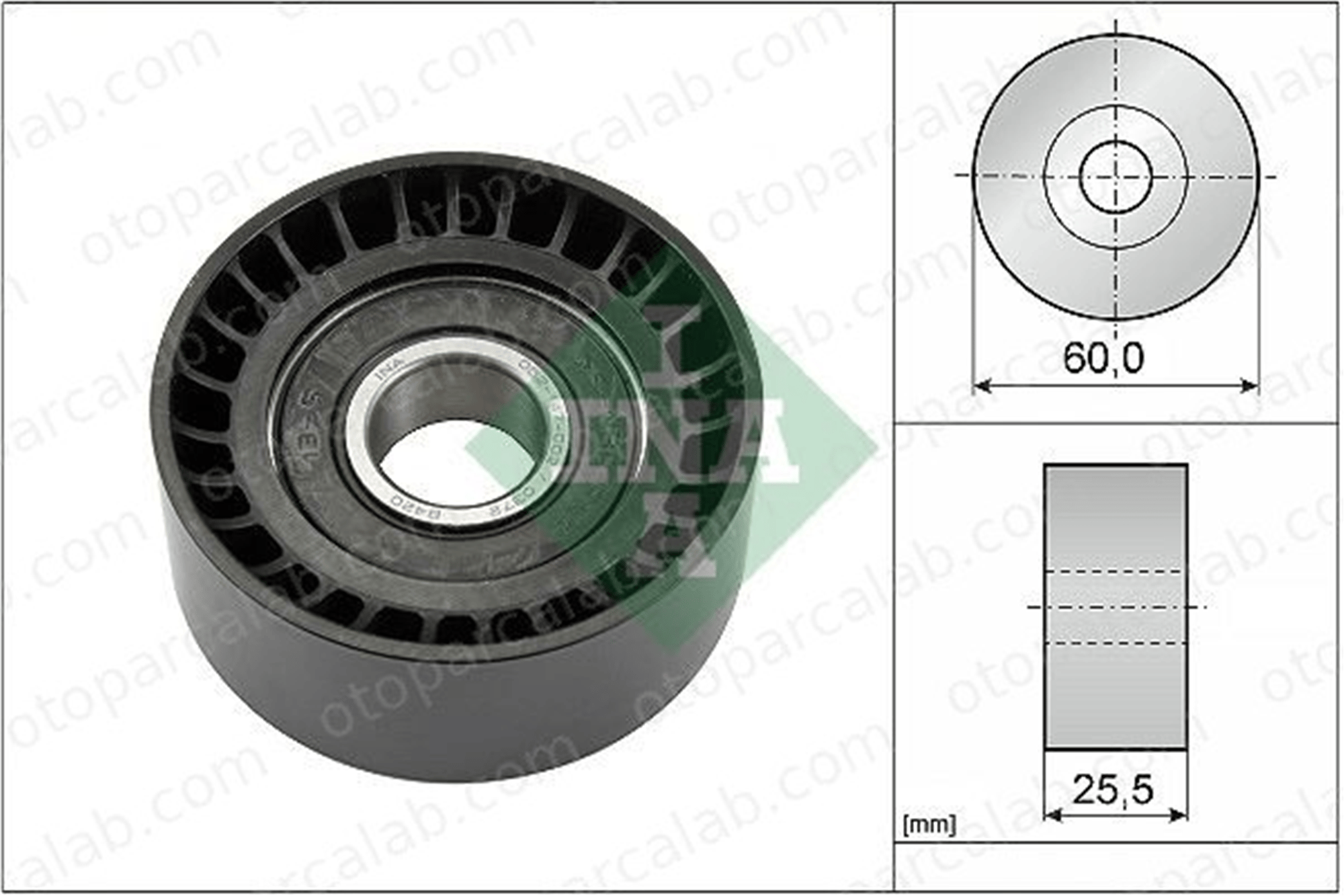 INA 532 0243 10 Vantilatör Kayış Gergi Rulmanı RENAULT SCÉNIC I MPV LAGUNA II 8200104754 7700102931
