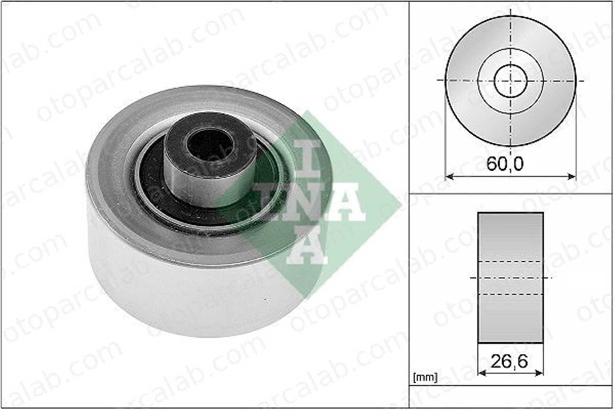 INA 532 0311 10 Vantilatör Kayış Gergi Rulmanı FORD TOURNEO CONNECT TRANSIT CONNECT 2T1Q19A216BA 1308227
