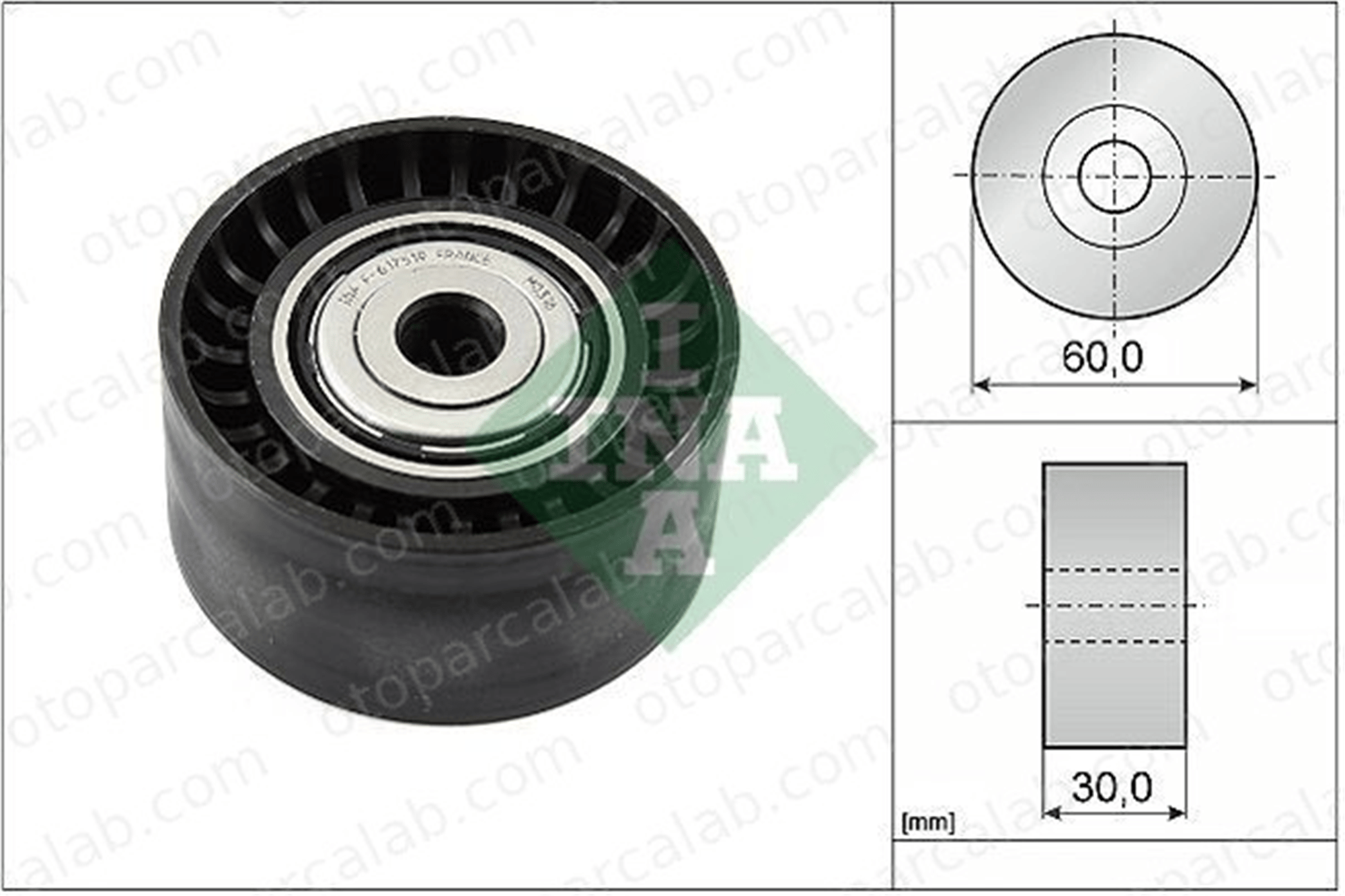 INA 532 0534 10 Vantilatör Kayış Gergi Rulmanı OPEL MOVANO B Panelvan/Van MOVANO B Platform şasi 119230802R 11750
