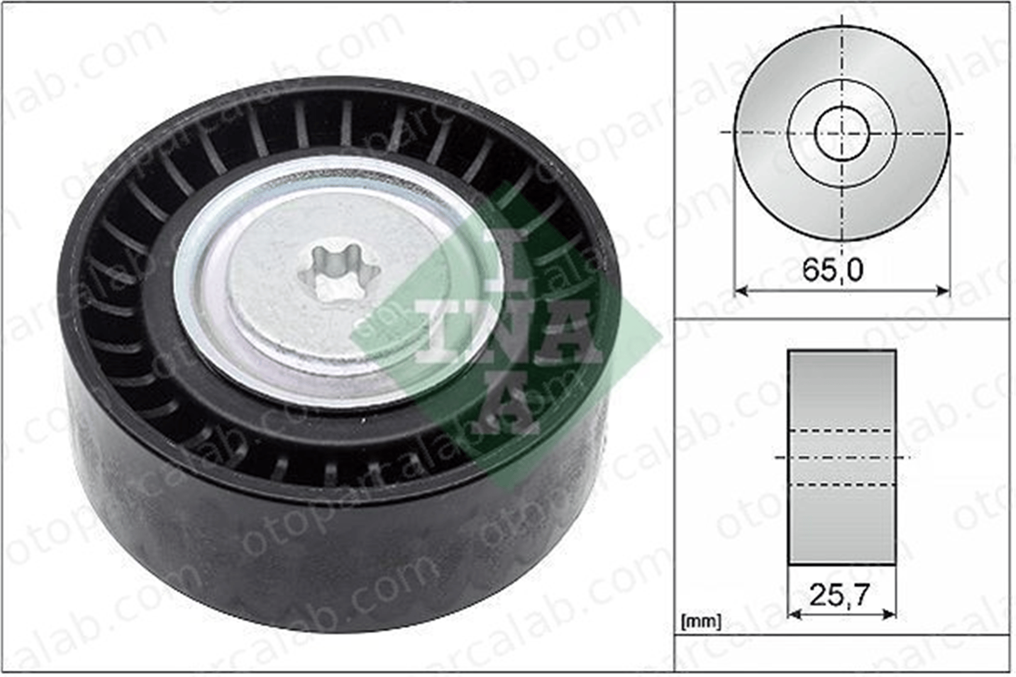 INA 532 0907 10 Vantilatör Kayış Gergi Rulmanı FIAT DOBLO Cargo DOBLO Platform şasi 51837960 55275618