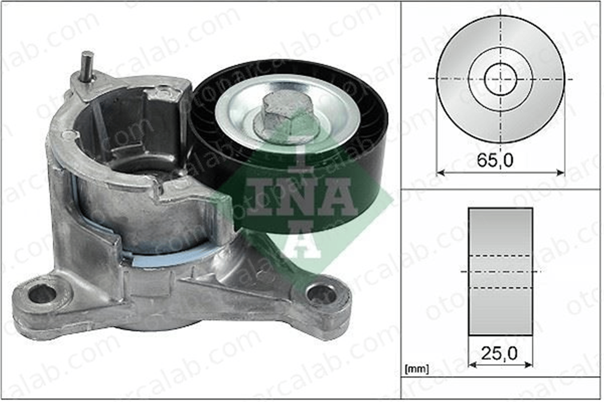INA 534 0022 10 Vantilatör Kayış Gergi Rulmanı PEUGEOT 406 406 Break 575161 9636207480