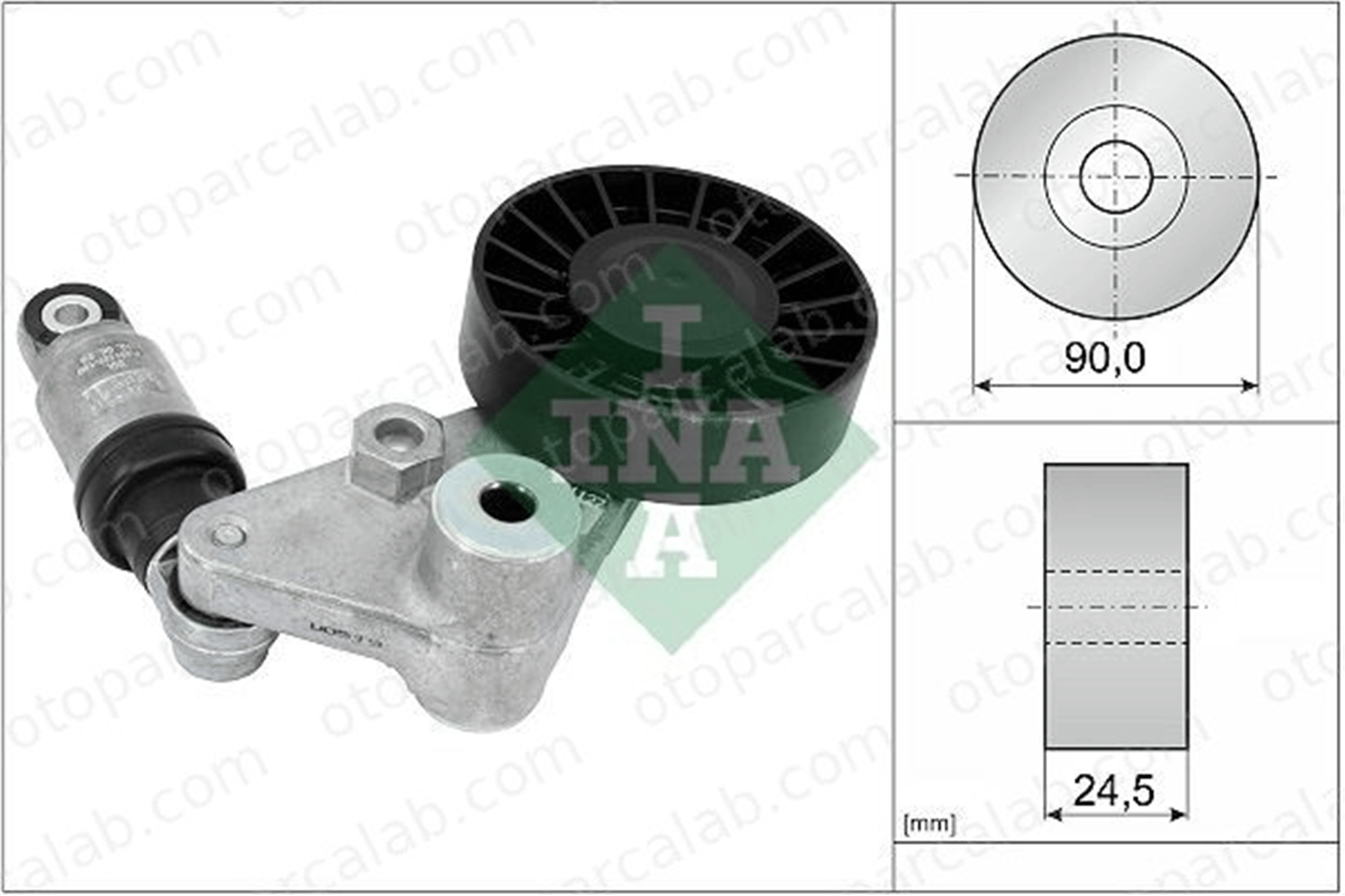 INA 534 0033 10 Vantilatör Kayış Gergi Rulmanı OPEL ASTRA G Hatchback ASTRA G Sedan 1340548 1340530