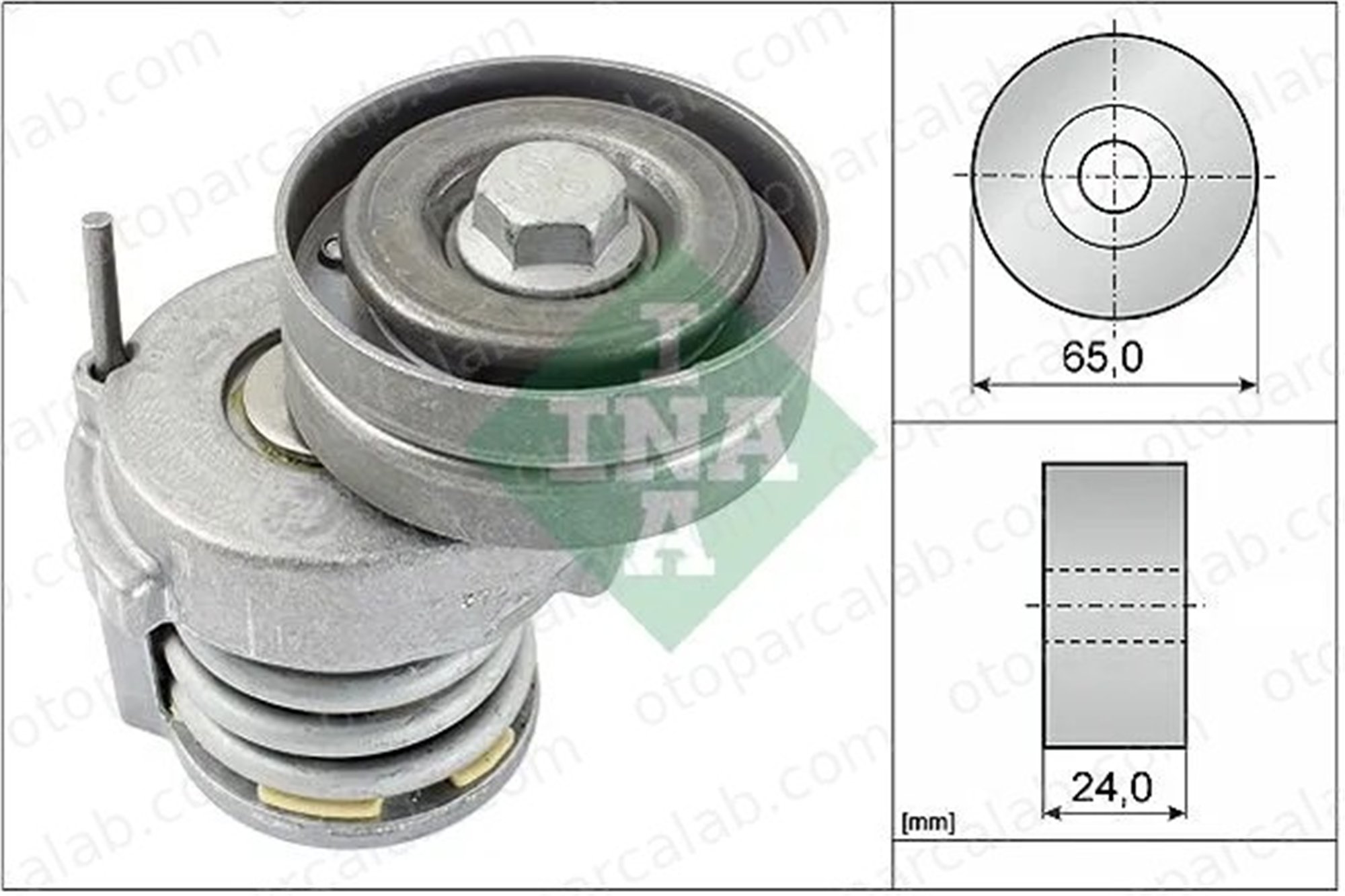 INA 534 0065 10 Vantilatör Kayış Gergi Rulmanı SKODA RAPID VW GOLF PLUS V 3C145299C 03C145299C