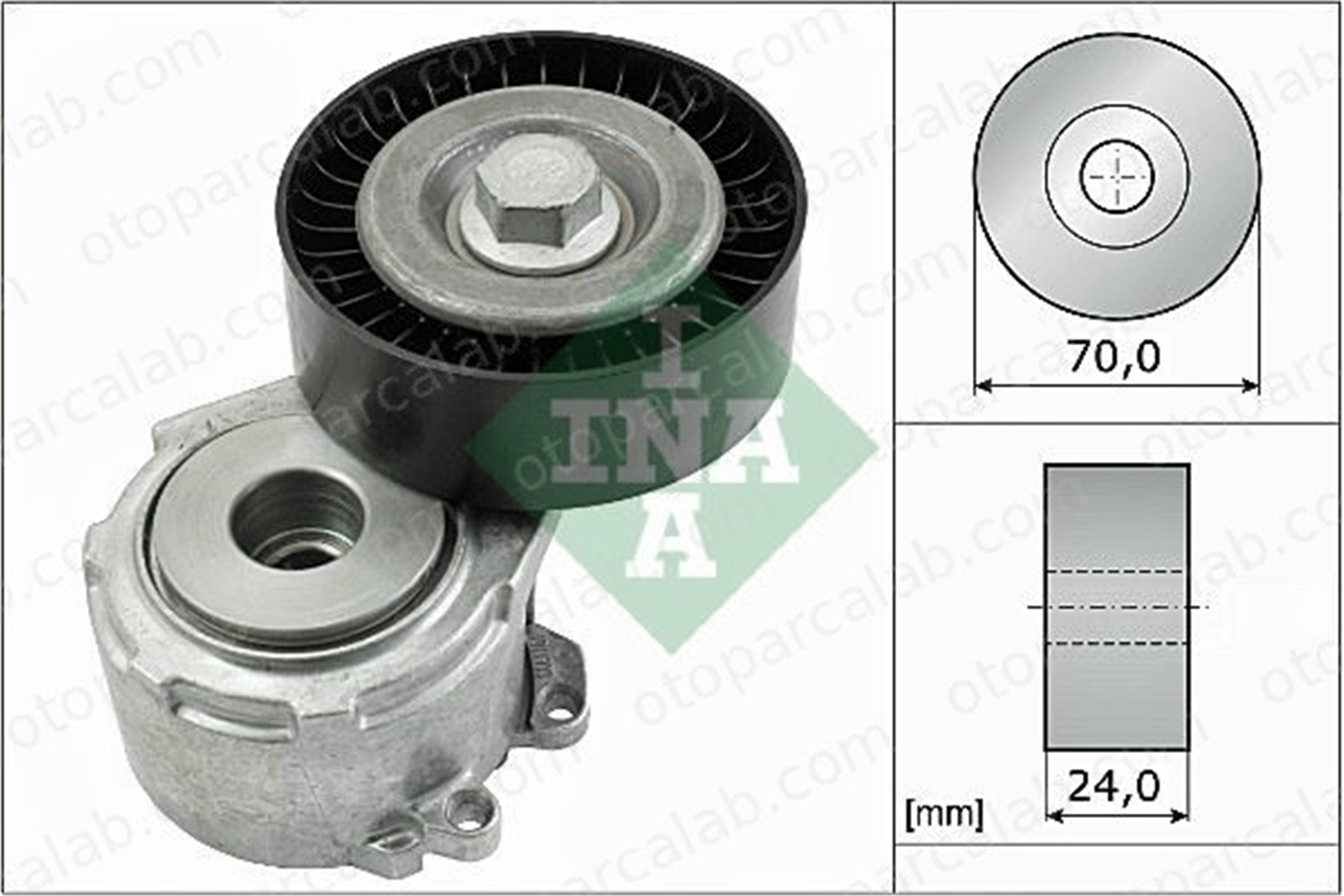 INA 534 0110 20 Vantilatör Kayış Gergi Rulmanı FIAT ULYSSE CITROËN C5 I 575155 1613839980