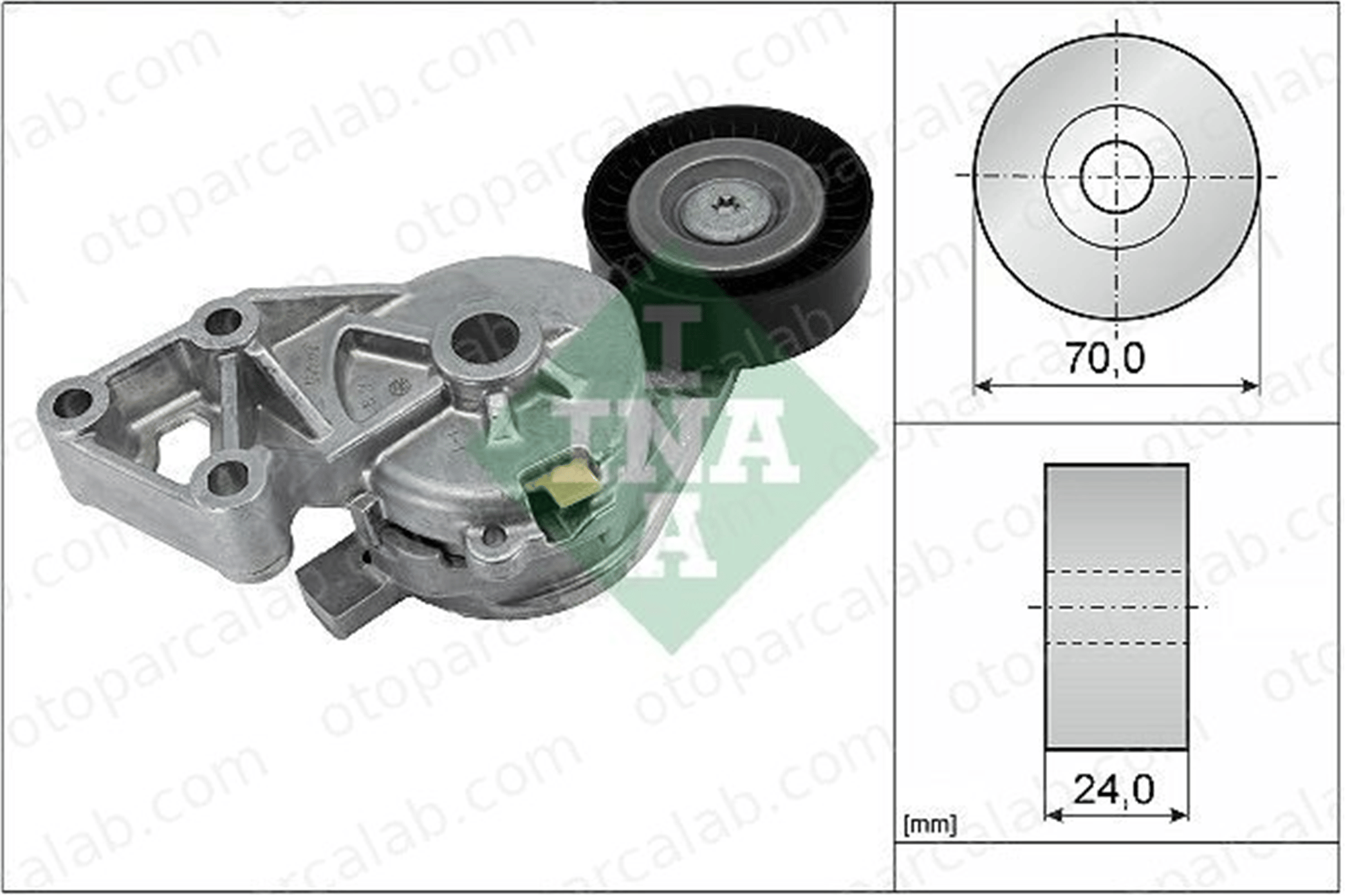 INA 534 0132 30 Vantilatör Kayış Gergi Rulmanı VW BORA I BORA Variant 38903315F 038903315F