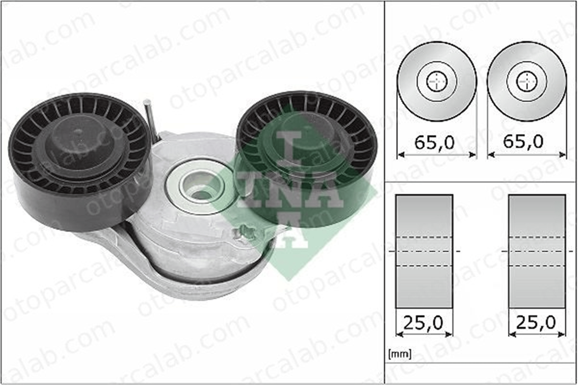 INA 534 0696 10 Vantilatör Kayış Gergi Rulmanı JAGUAR E-PACE LAND ROVER RANGE ROVER EVOQUE LR071712 2T2H2425
