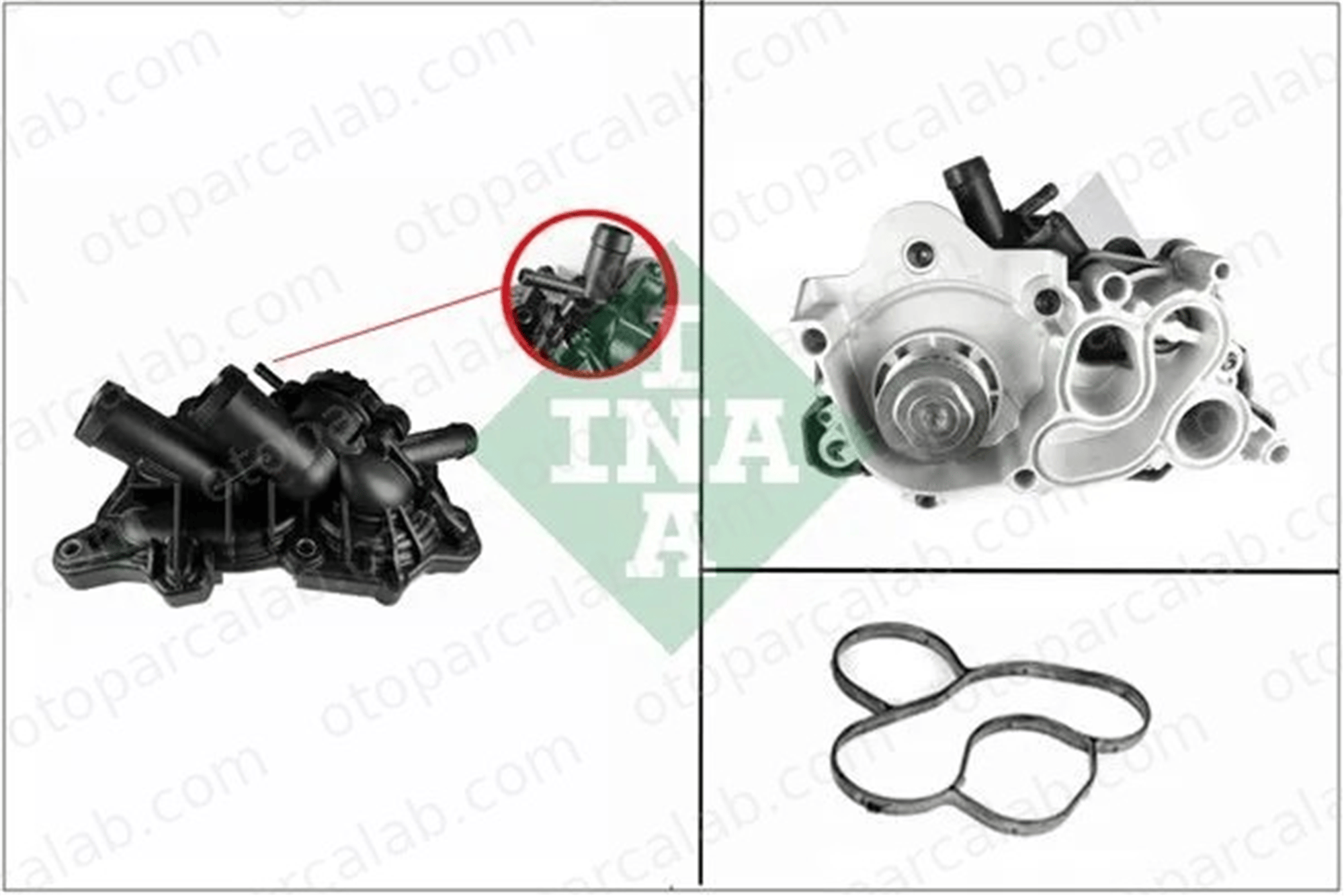 INA 538 0363 10 Devirdaim Su Pompası VW GOLF VII GOLF VII Variant 4E121600AL 04E121600AL