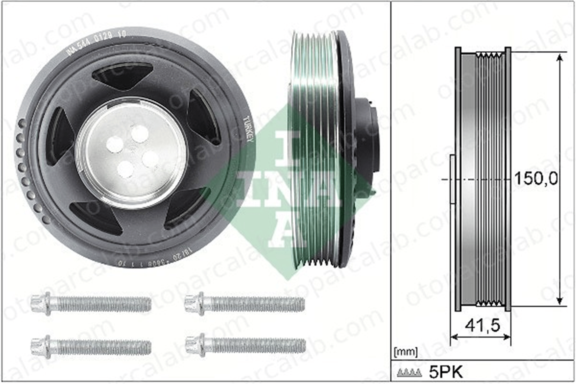 INA 544 0129 20 Krank Kasnak BMW 1 2 Active Tourer 11238584913 11235A80209