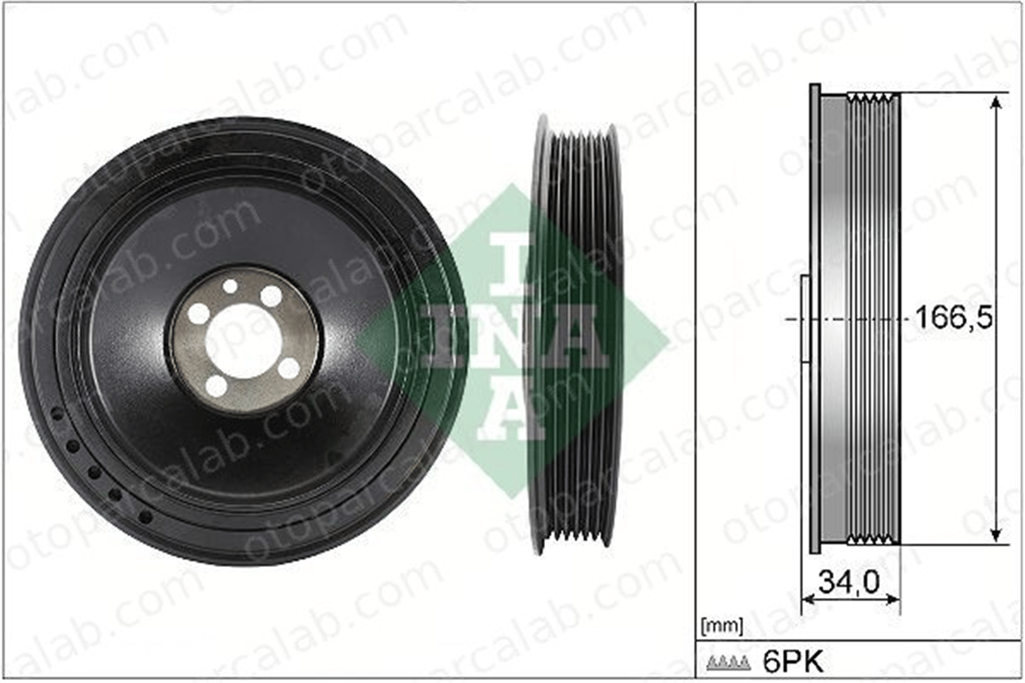 INA 544 0157 10 Krank Kasnak OPEL INSIGNIA A INSIGNIA A Sedan 55563401 55586935