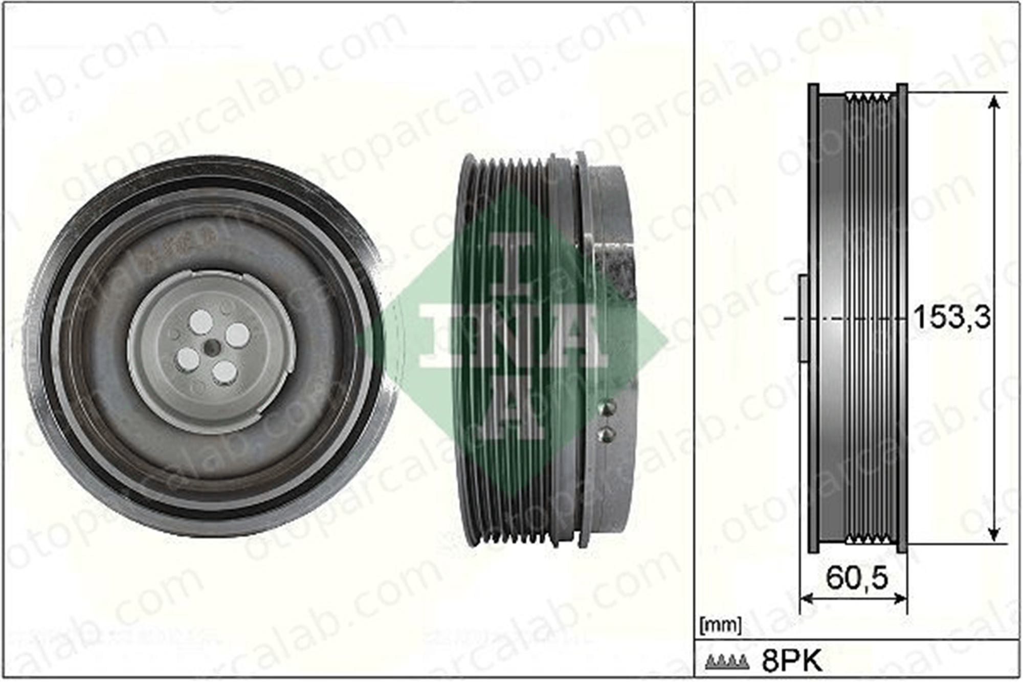 INA 544 0505 10 Krank Kasnak BMW 2 Active Tourer X1 11238624802 8624802