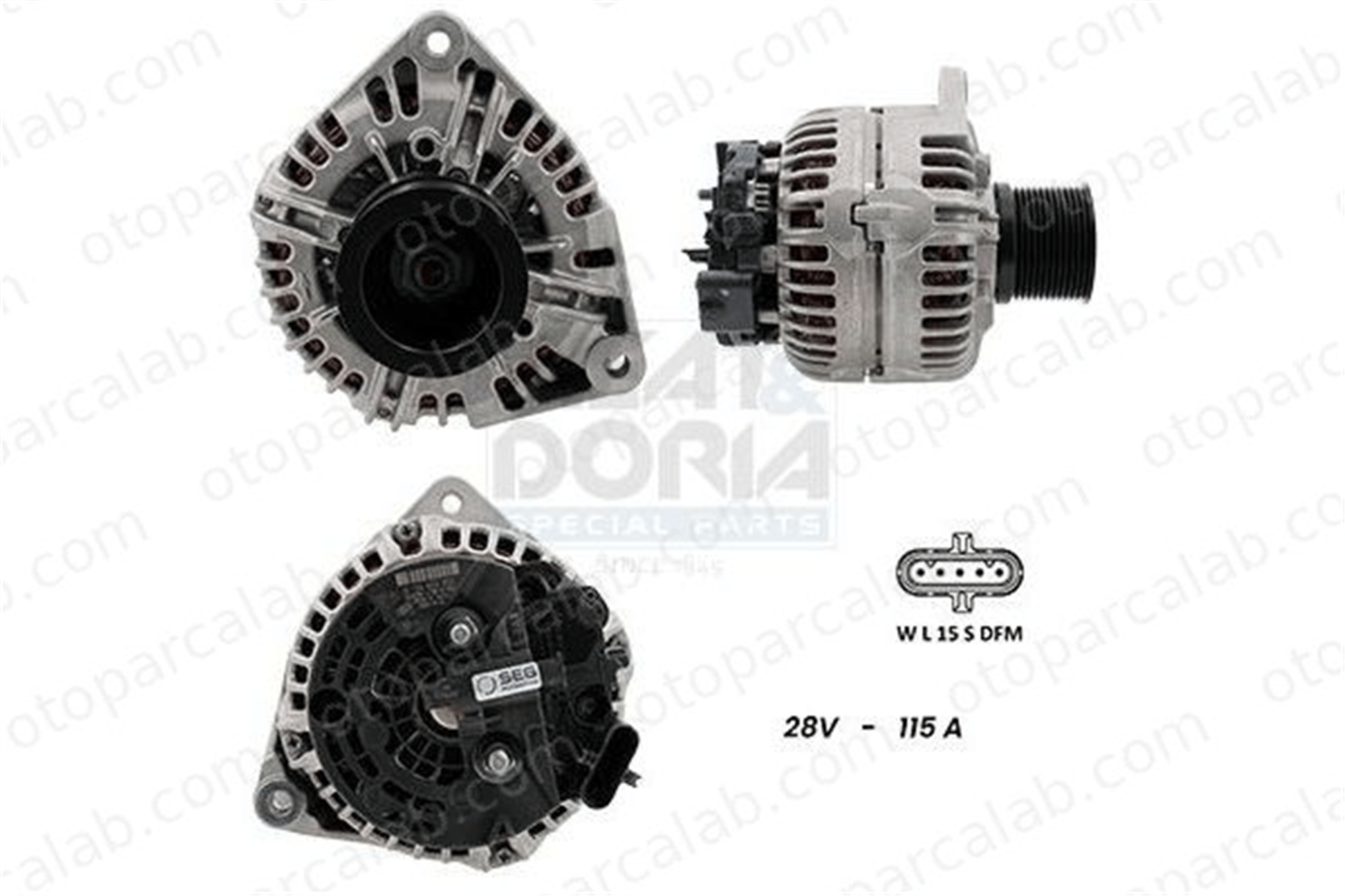 IVECO ORJINAL 5801703906 Alternatör IVECO STRALIS II EUROCARGO V 5801703906 5802573042