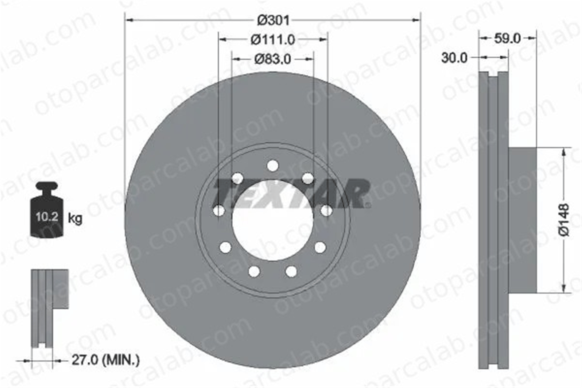 IVECO ORJINAL 5801718330 Fren Disk Ayna Ön Sağ ve Sol IVECO DAILY VI Platform şasi DAILY IV Panelvan/Van 5801718330 2996122