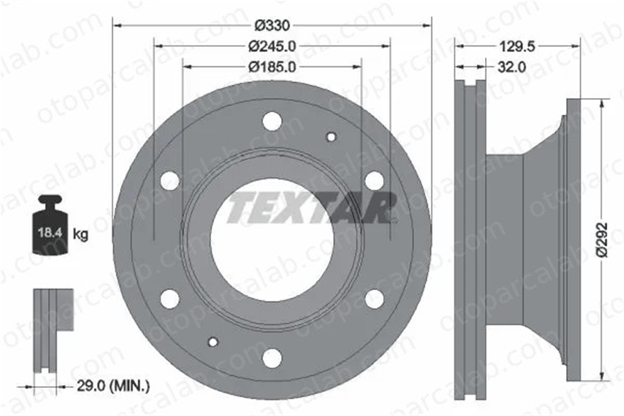 IVECO ORJINAL 7189265 Fren Disk Ayna Ön Sağ ve Sol IVECO EUROCARGO IV 7189265 2996419