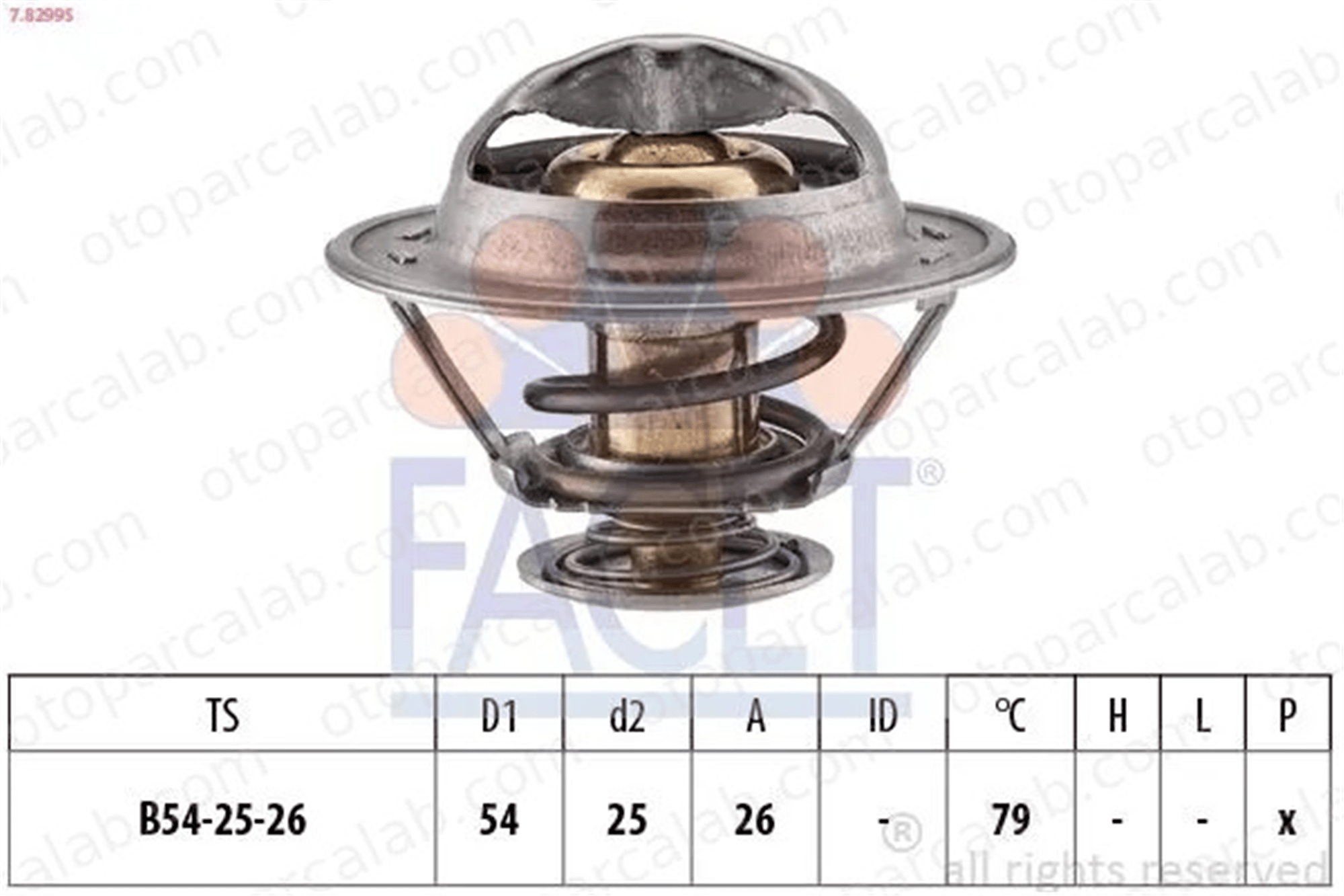 IVECO ORJINAL 98463638 Termostat 79 °C RENAULT MASTER I Panelvan/Van MASTER I Minibüs/Otobüs 98463638 4739264