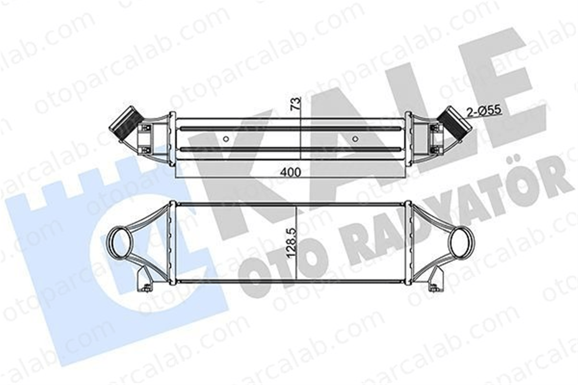 KALE 126200 Turbo Radyatörü FORD TRANSIT Minibüs/Otobüs TRANSIT Panelvan/Van YC159L440CA 4164696