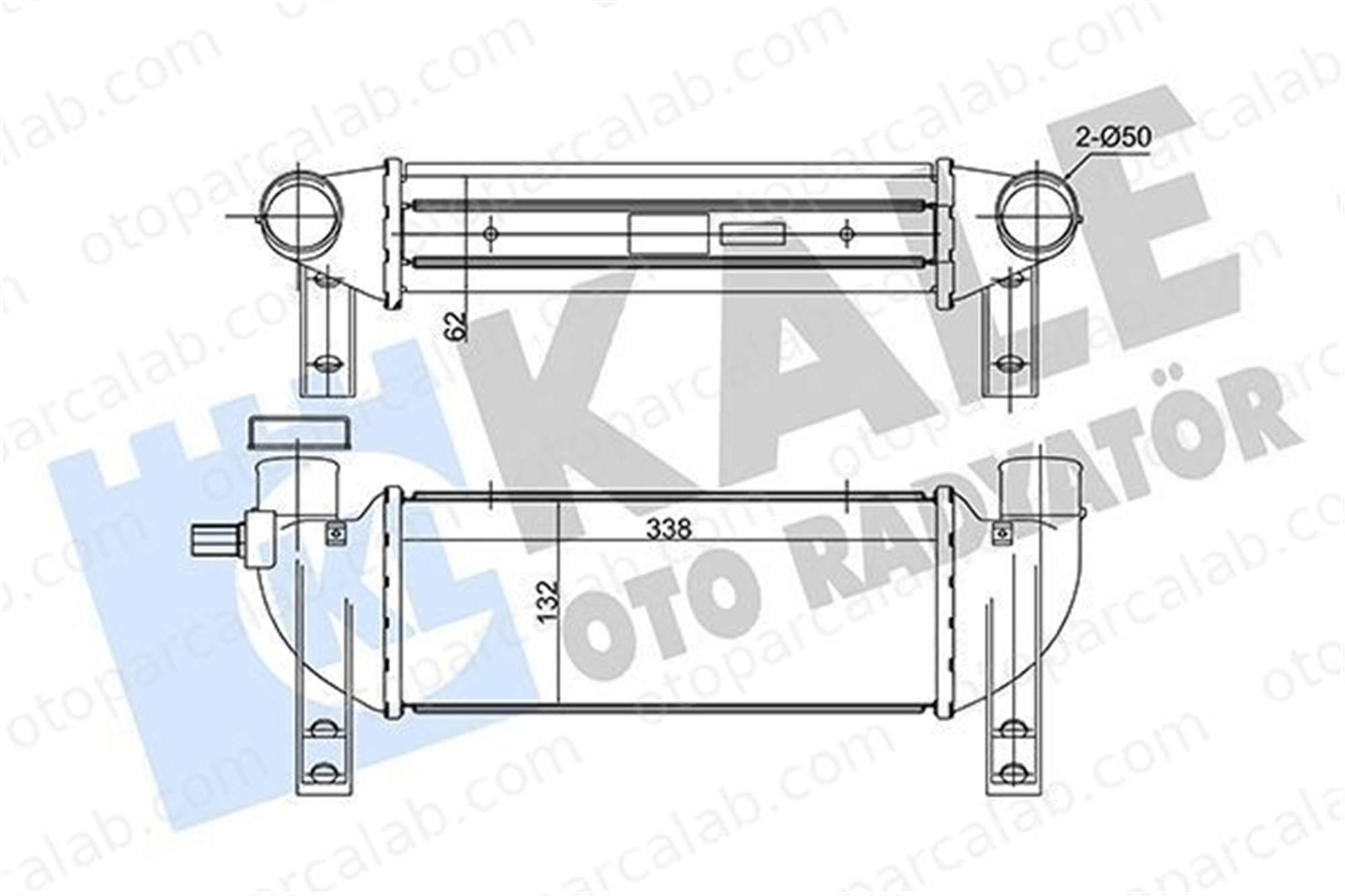 KALE 180300 Turbo Radyatörü FORD TOURNEO CONNECT TRANSIT CONNECT 2T1Q9L440AC 1201168