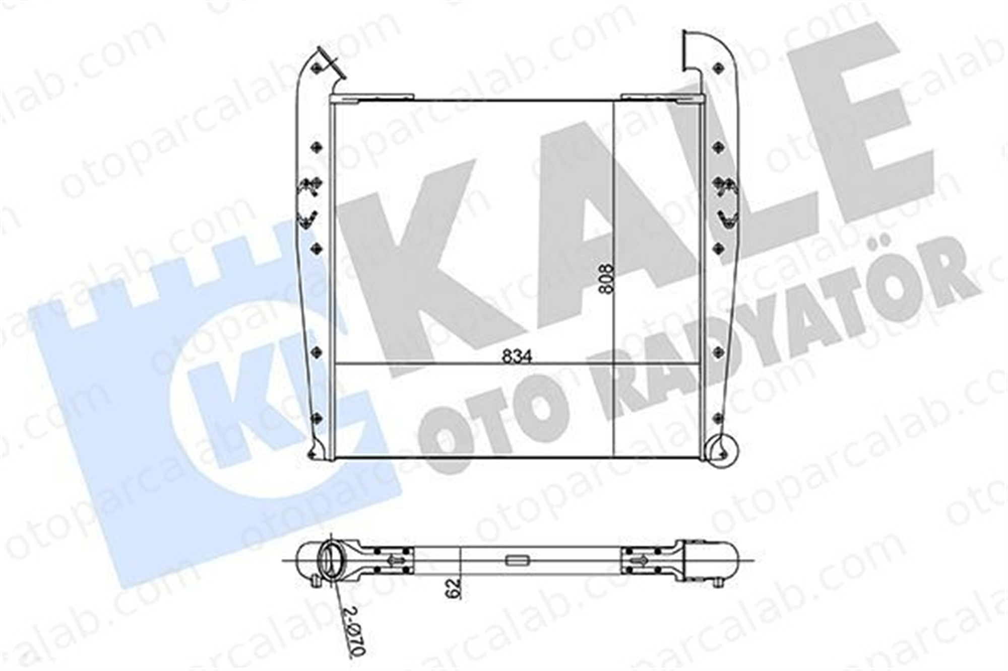 KALE 188200 Turbo Radyatörü SCANIA R II P II 188200 1764885
