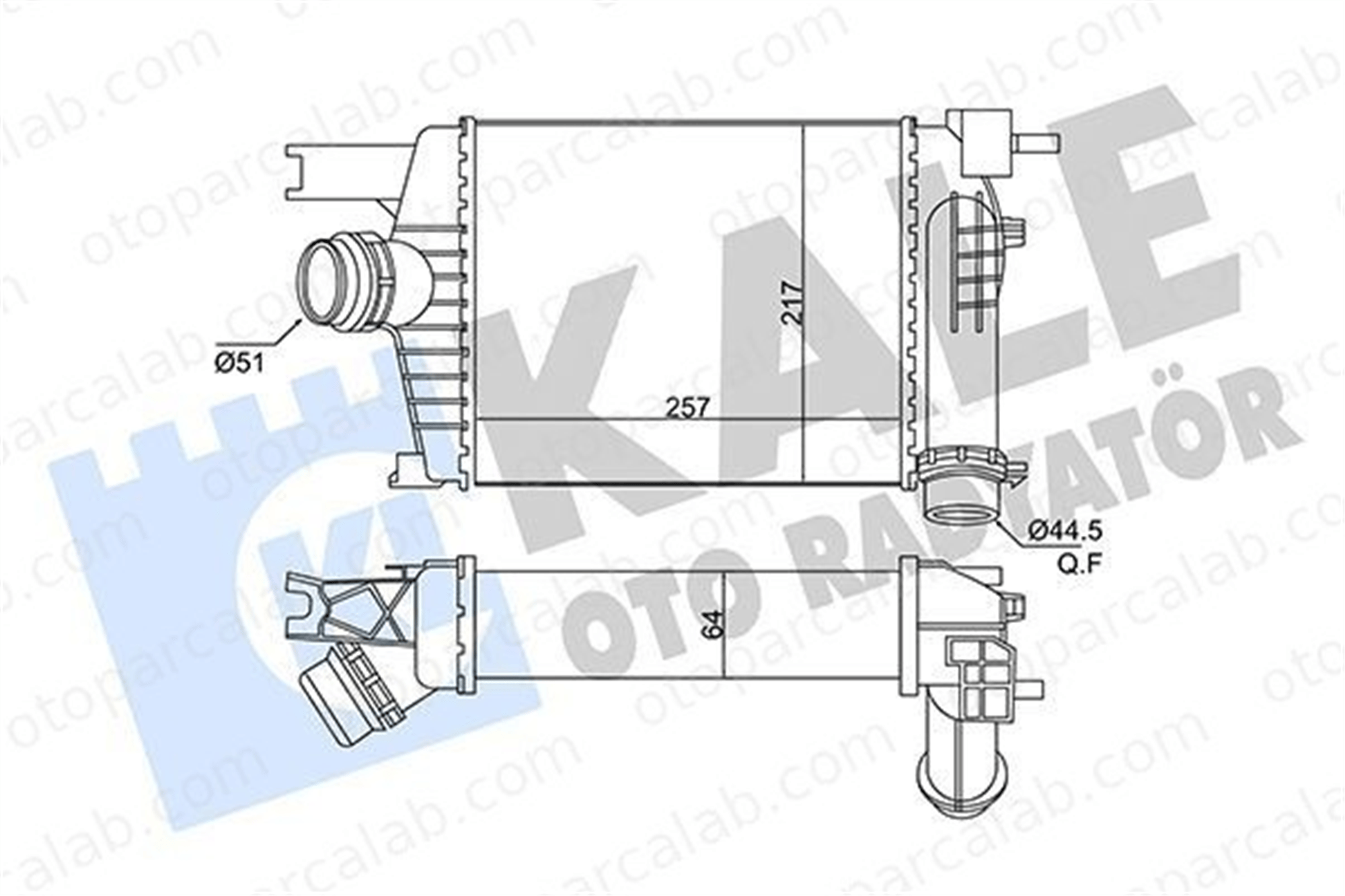 KALE 269000 Turbo Radyatörü RENAULT CAPTUR I CLIO IV 144961381R